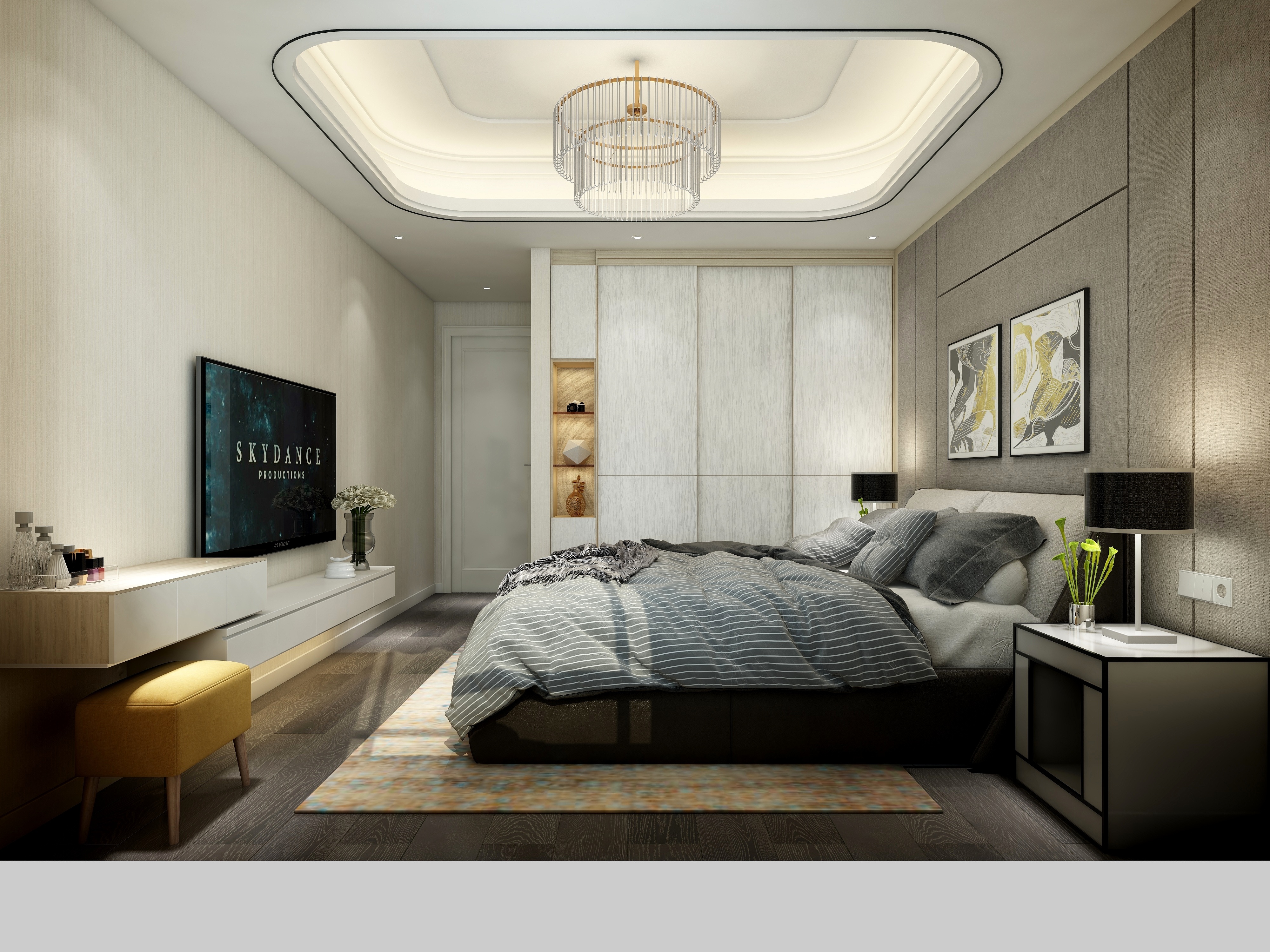 黄建-《木屐》现代新日式|小四居平层装修效果图