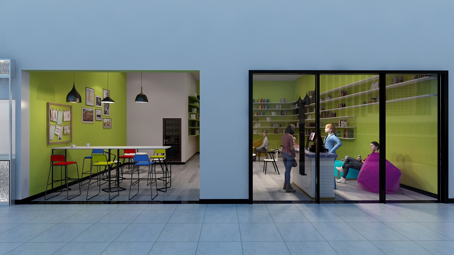 不宅男-渭南万达店-装修设计方案