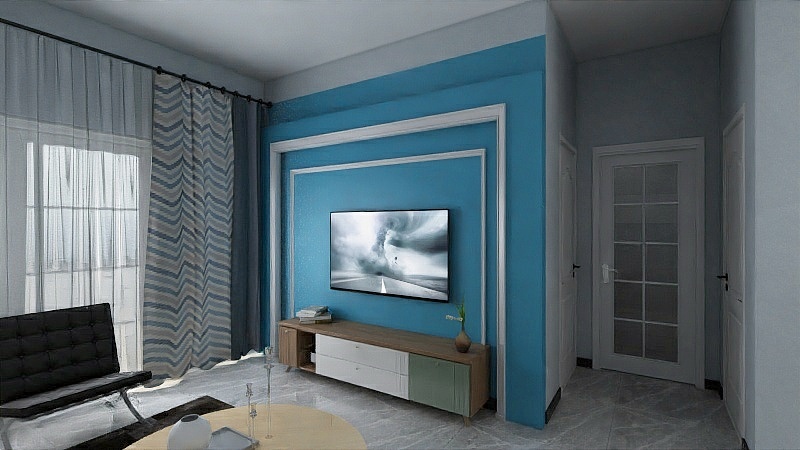 芙容设计-重庆桃源居国际花园78.24㎡一期2、4、5、6号楼标准层2B户型2室2厅1卫1厨-装修设计方案