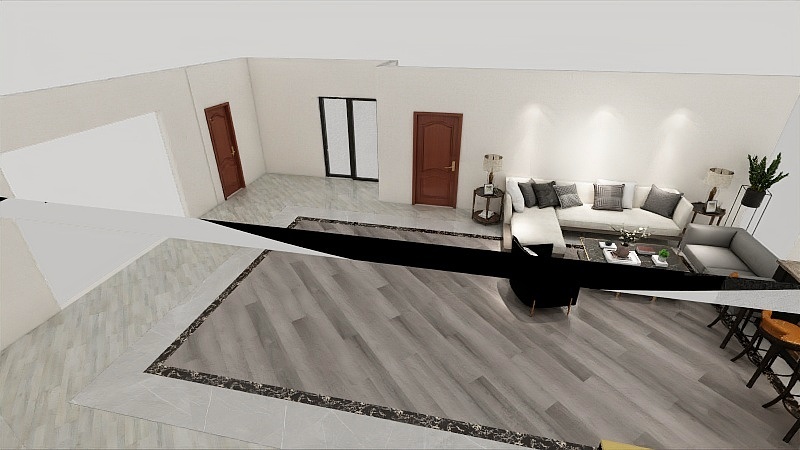 山海设计-欧派客厅-装修设计方案