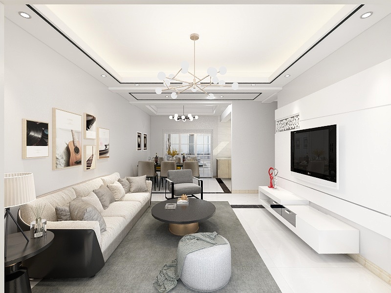 高家稳-中铁·水岸青城109.00㎡E3户型3室2厅2卫1厨-装修设计方案