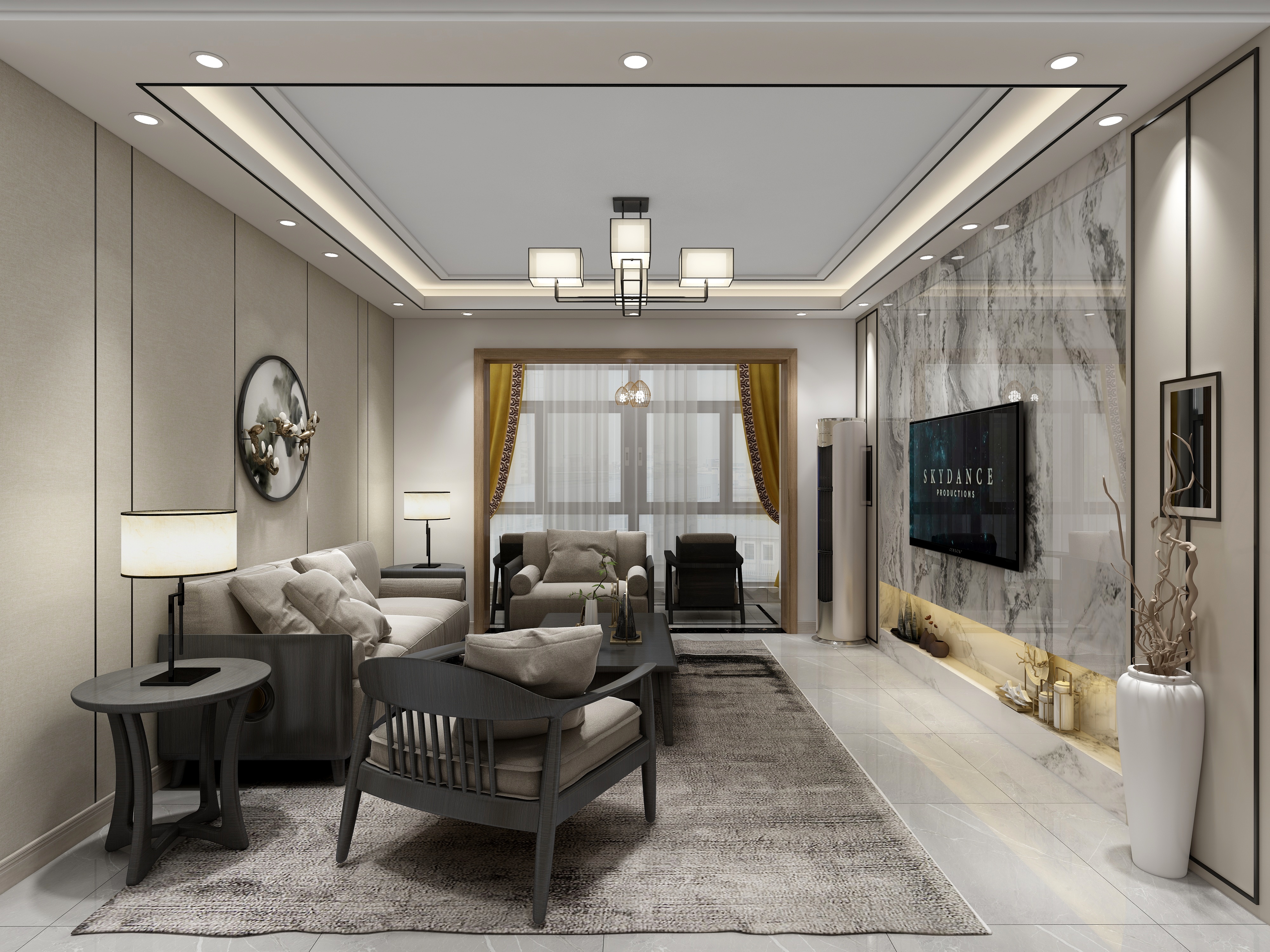 李振洋-现代轻中式-原木色的碰撞装修效果图