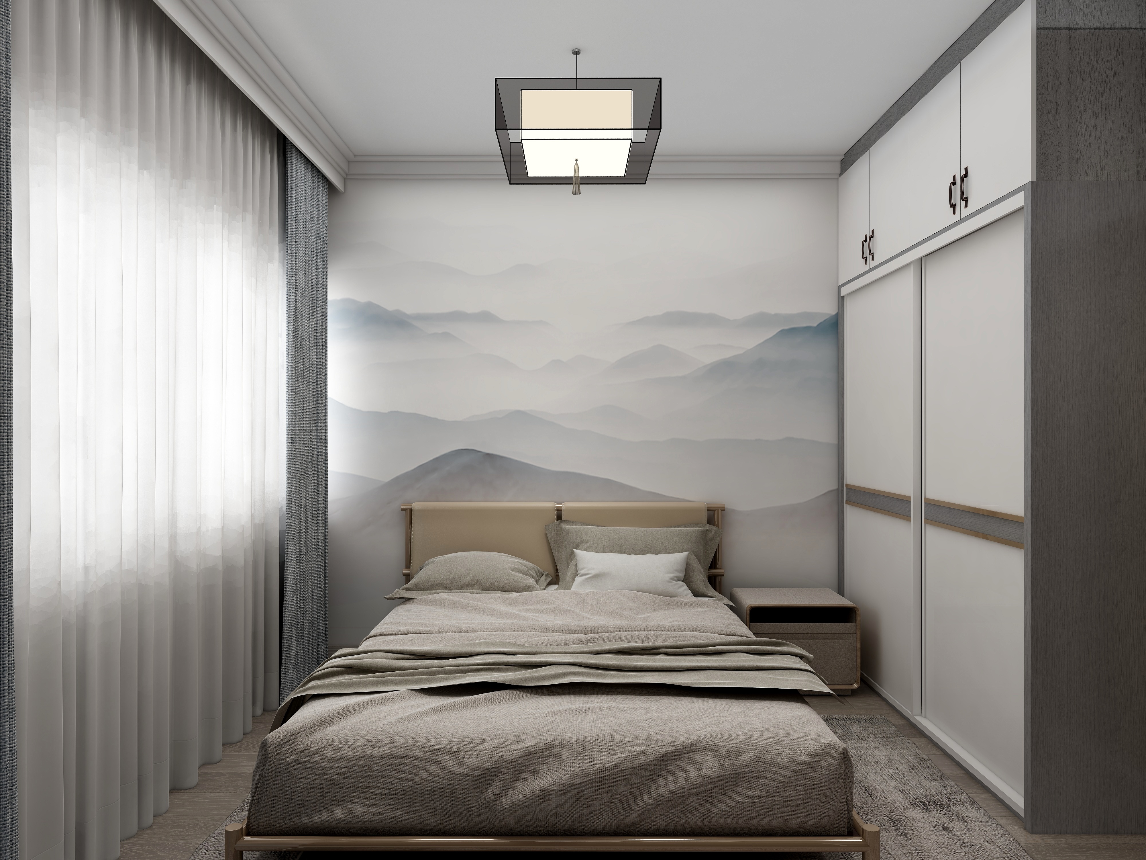 李振洋-现代轻中式-原木色的碰撞装修效果图