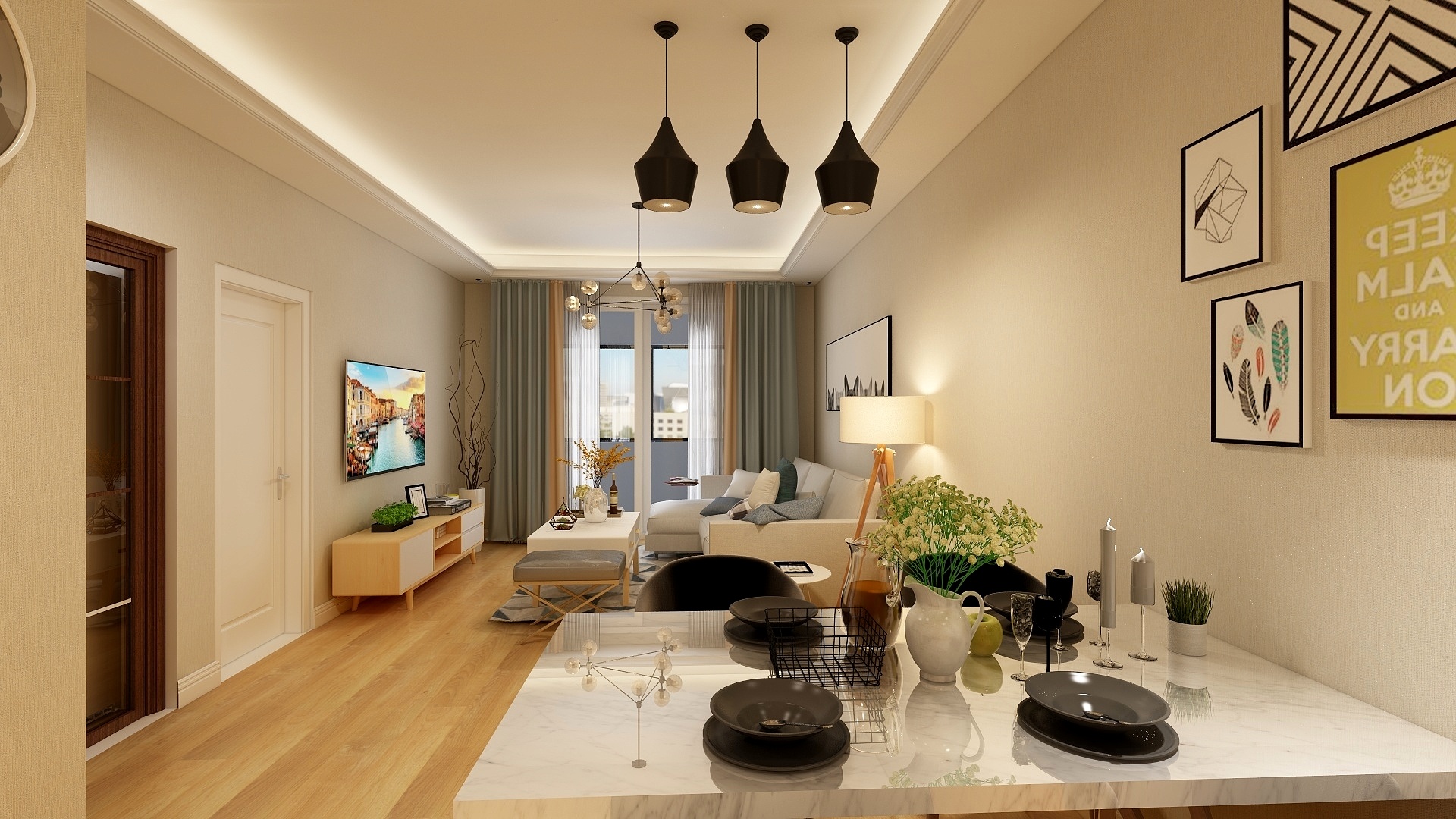 廖sir-银城蓝溪郡-装修设计方案