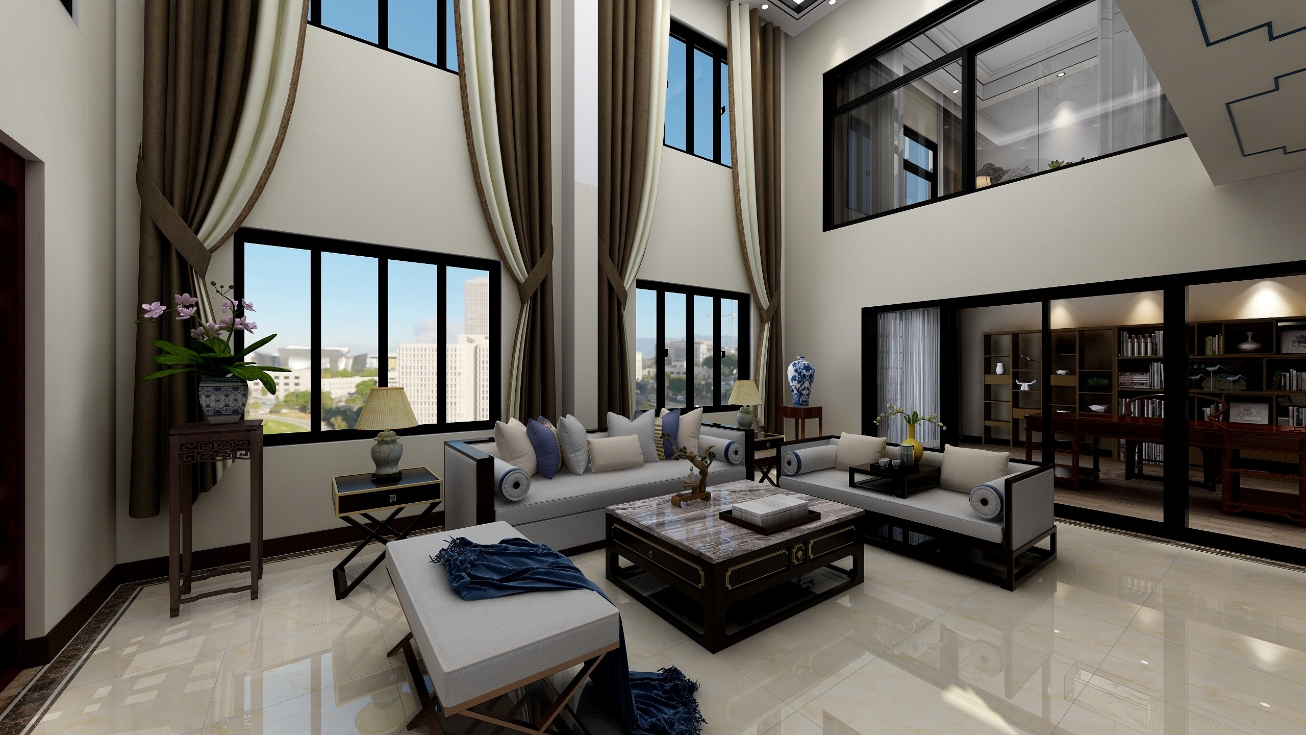 陈磊-二层小洋楼新中式-装修设计方案