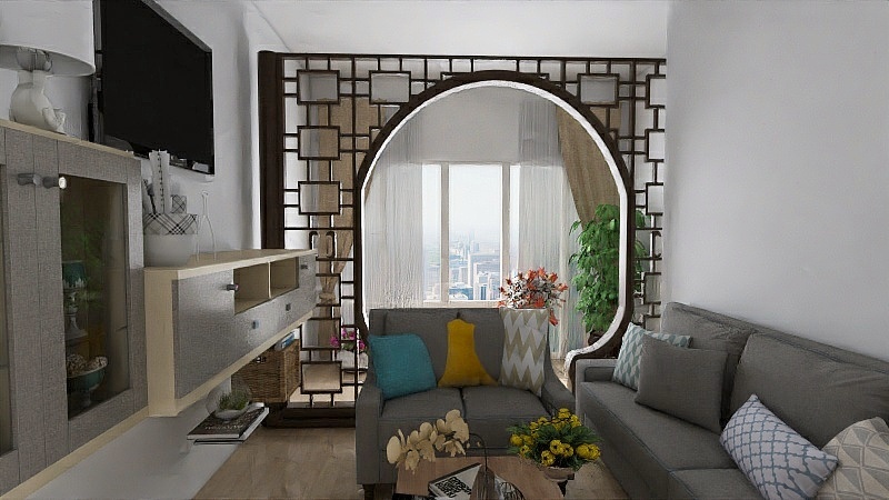 猫街后巷少女hcbD-客厅1-装修设计方案