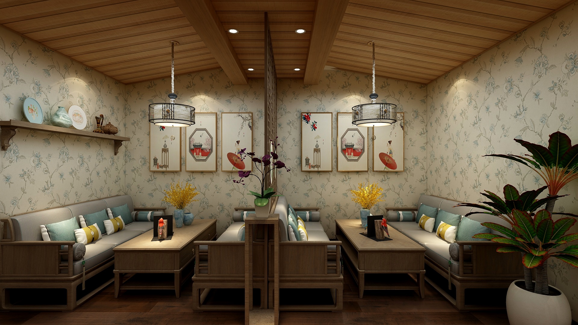 初见青山-舜恒地产2楼-装修设计方案