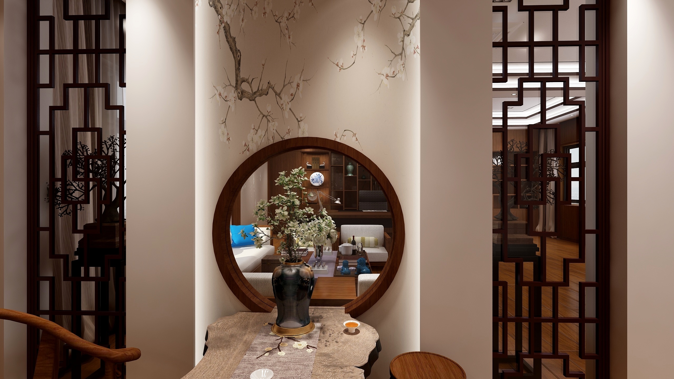 张鹏-南方泉工厂办公室图纸效果图-装修设计方案