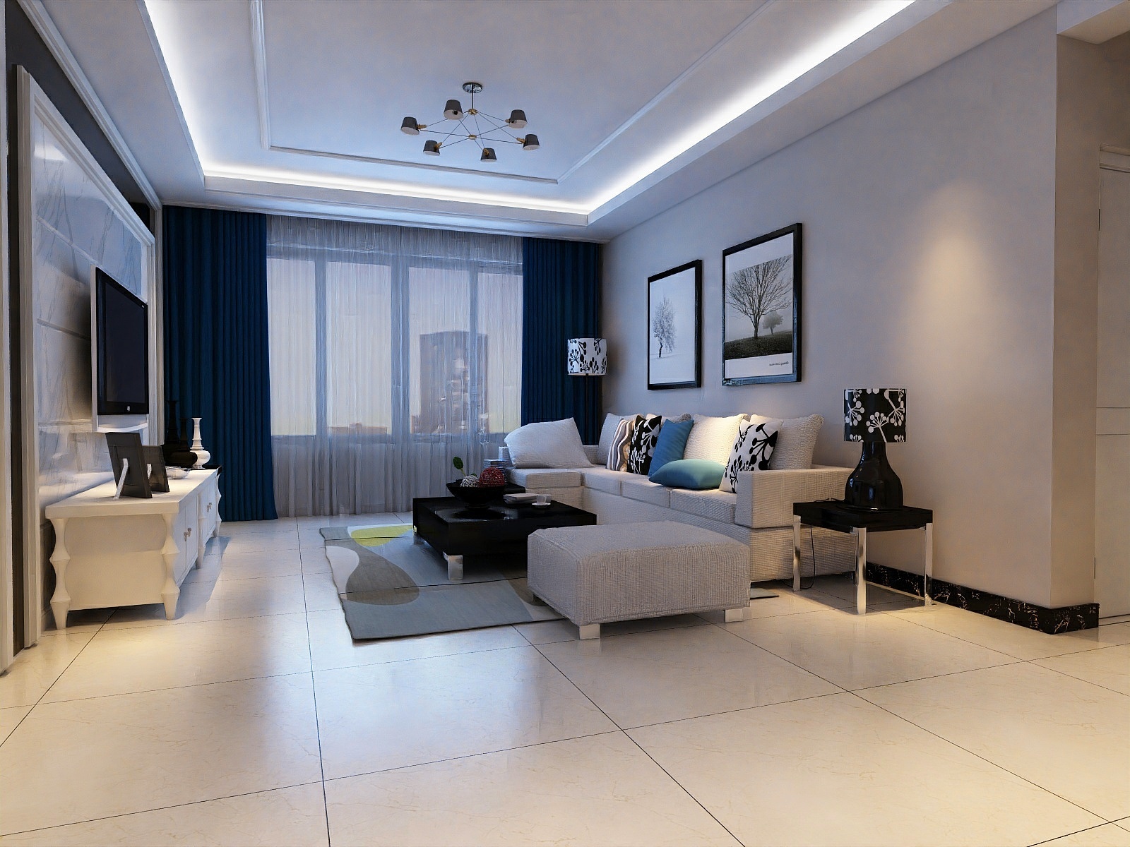 易方空间设计-时尚小镇-装修设计方案