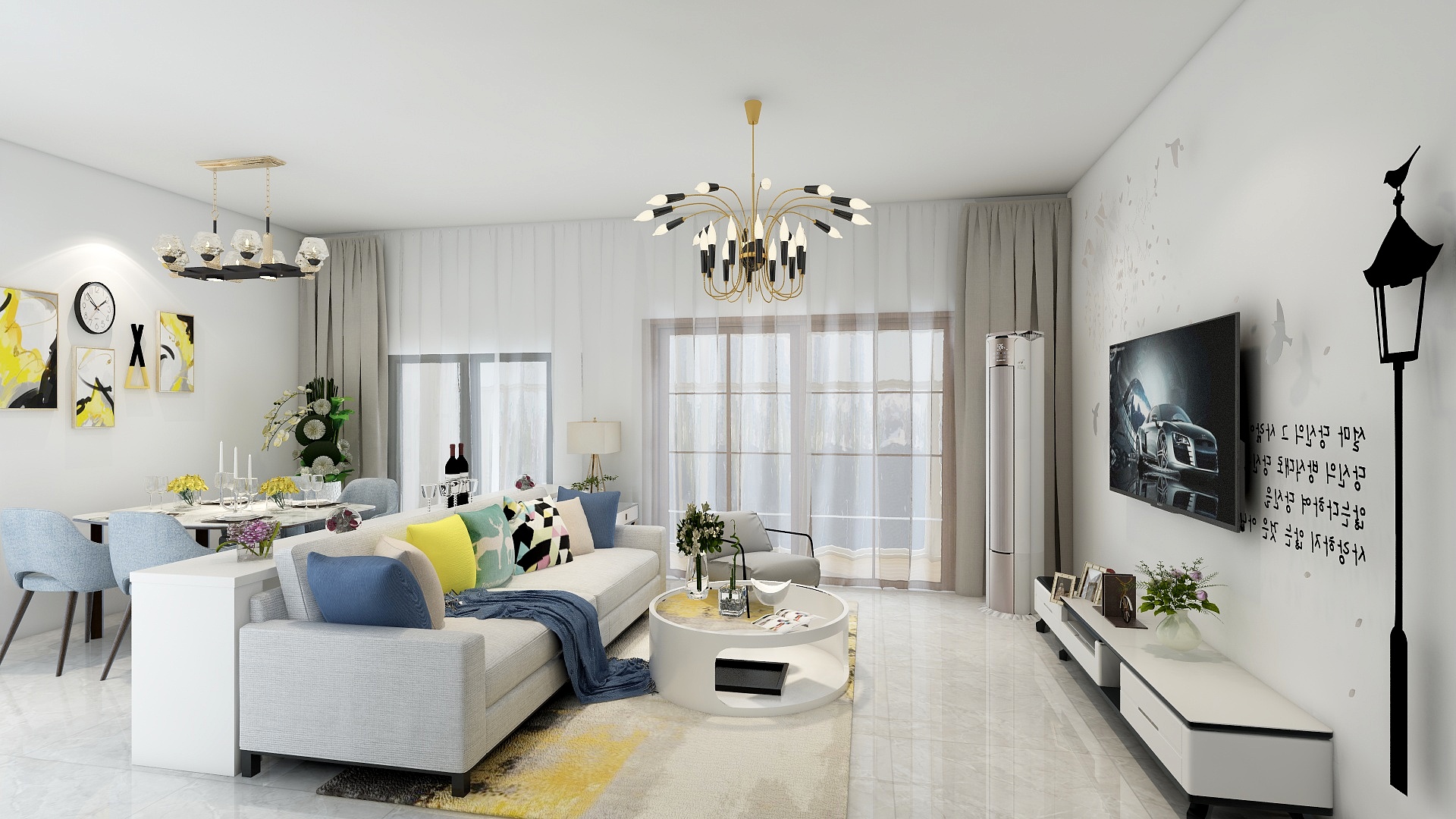 第九空间装饰-英伦华第301-装修设计方案