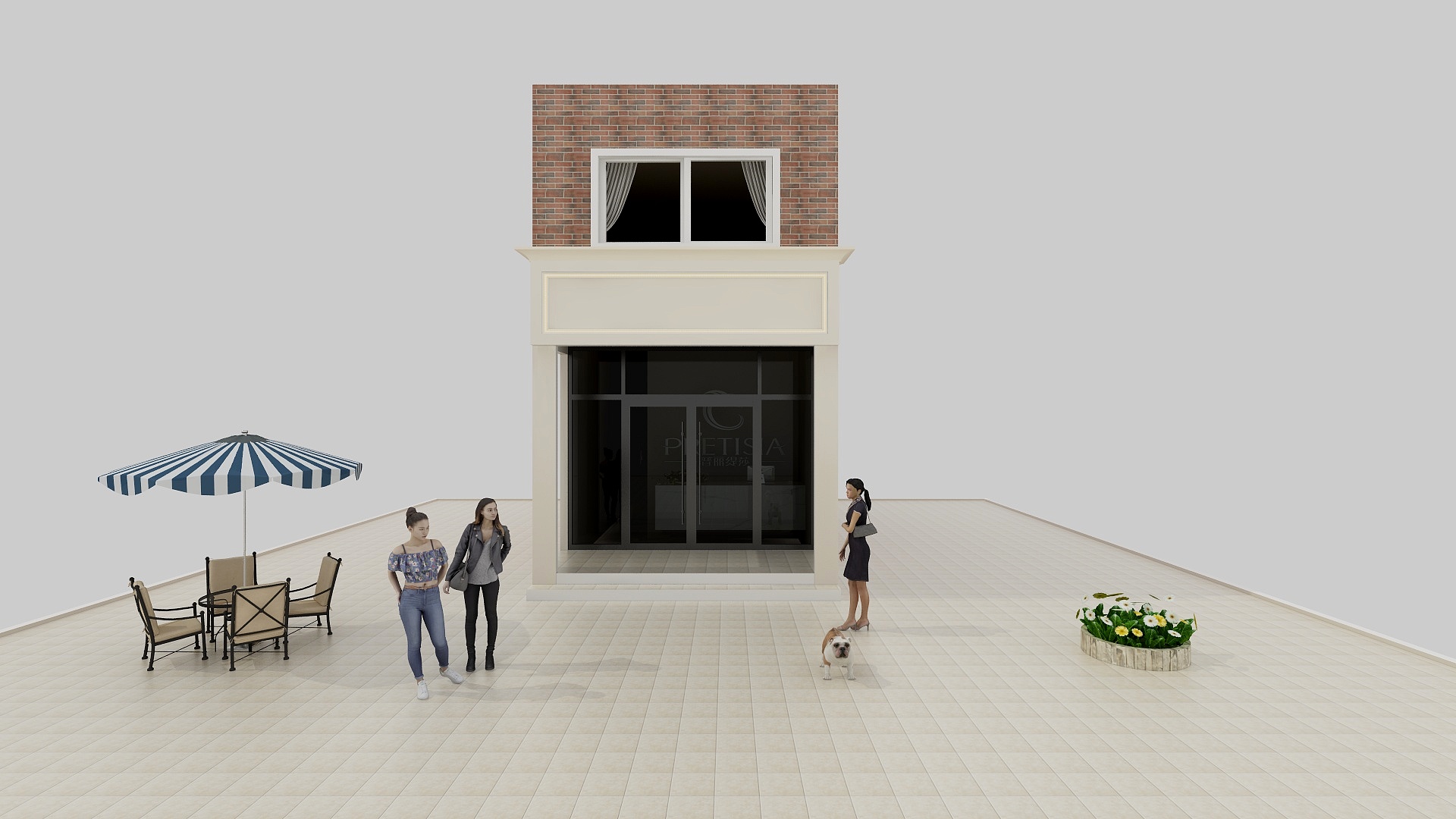 萧雨jNDb-强力国际美容院-装修设计方案