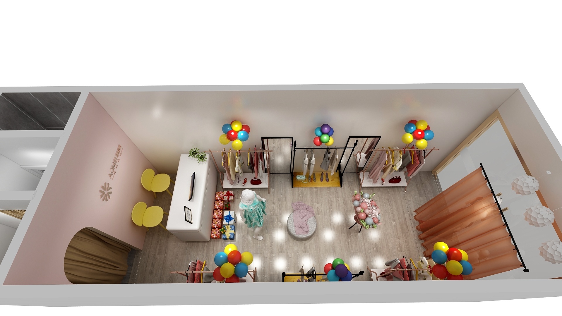 设计师江益-服装店-装修设计方案