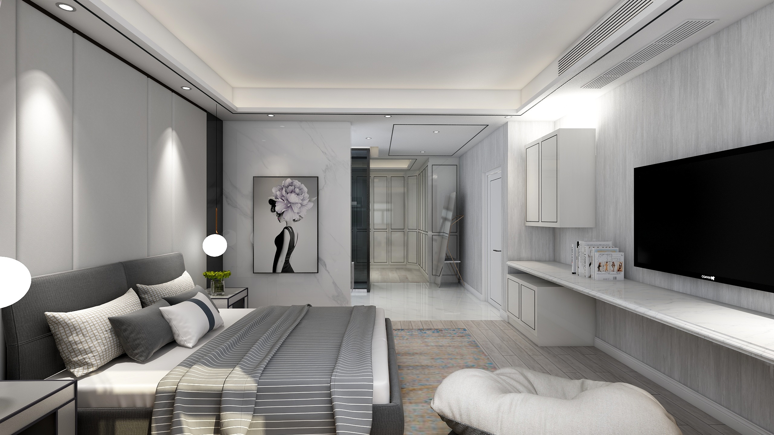 张鹏-77号效果图-装修设计方案