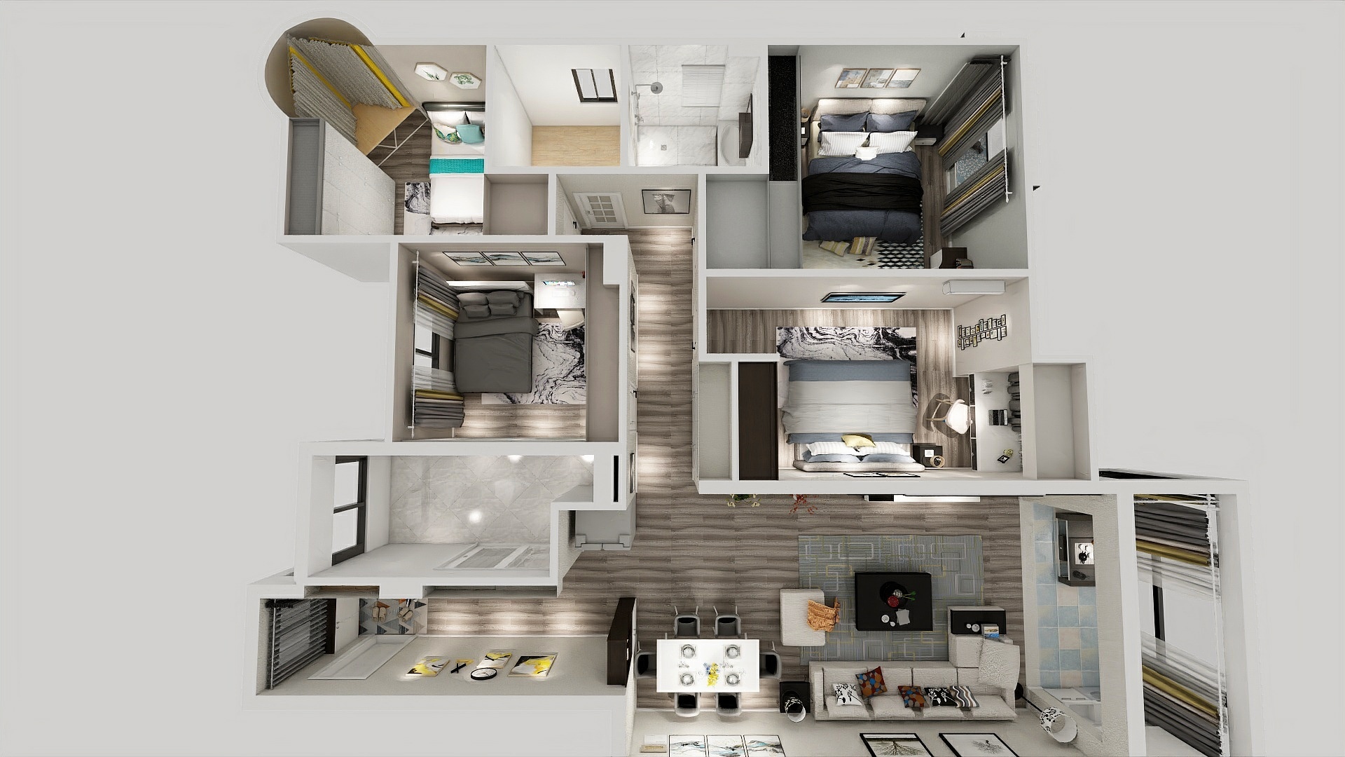 索菲亚萧雄-名任御湖2栋户形图-装修设计方案