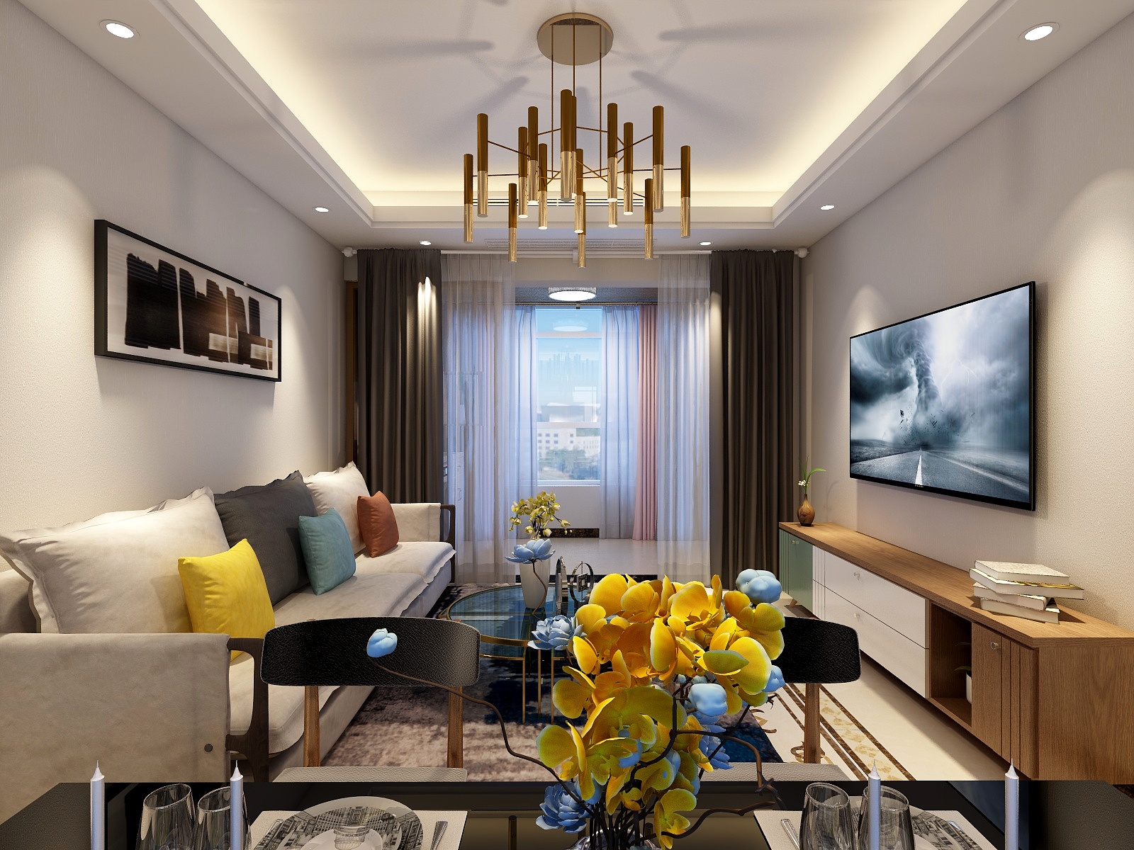 韩子设计-郧阳・新天地87.20㎡-装修设计方案