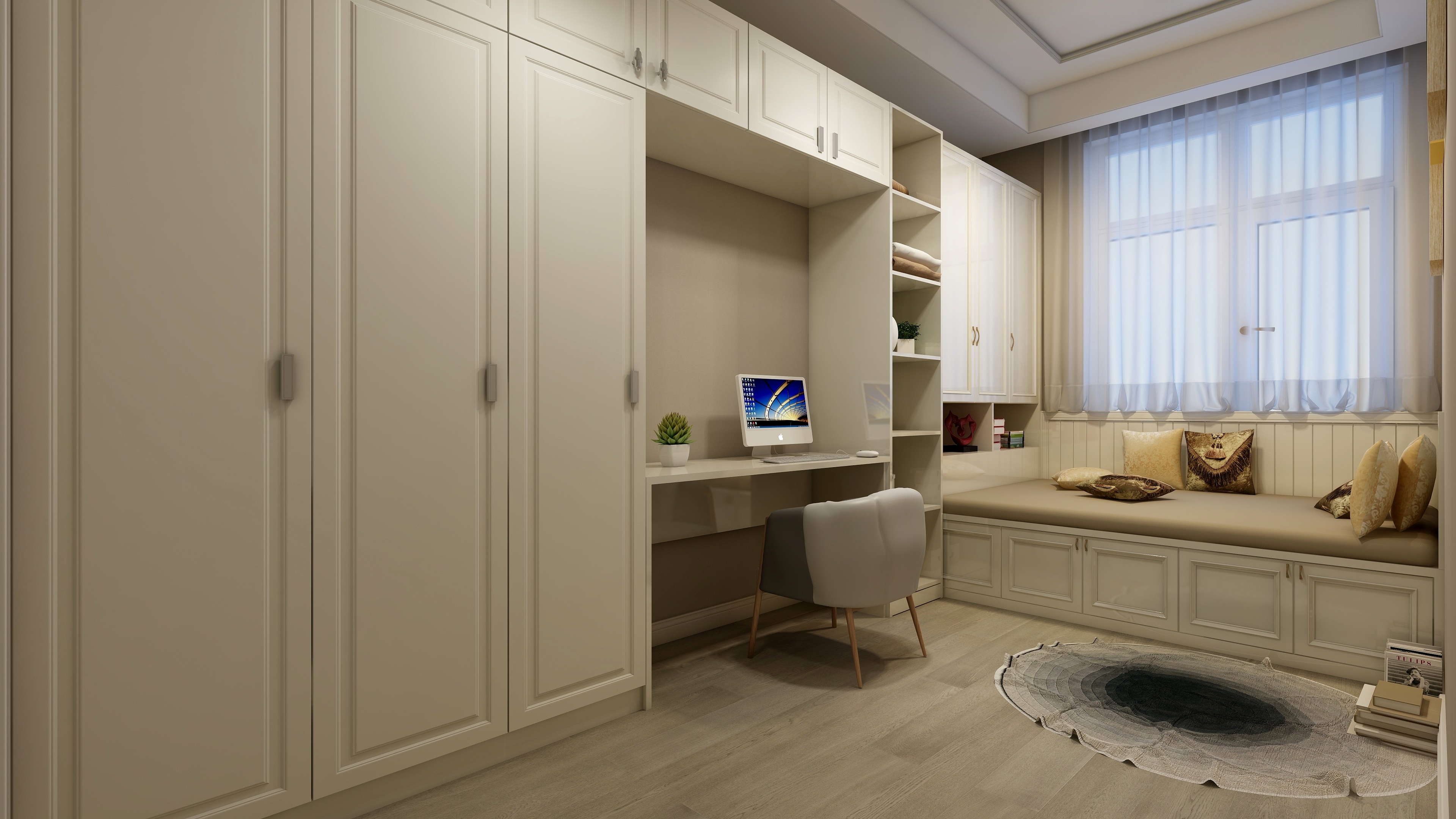 刘刚-轻奢美式一层儿童房装修效果图第1张