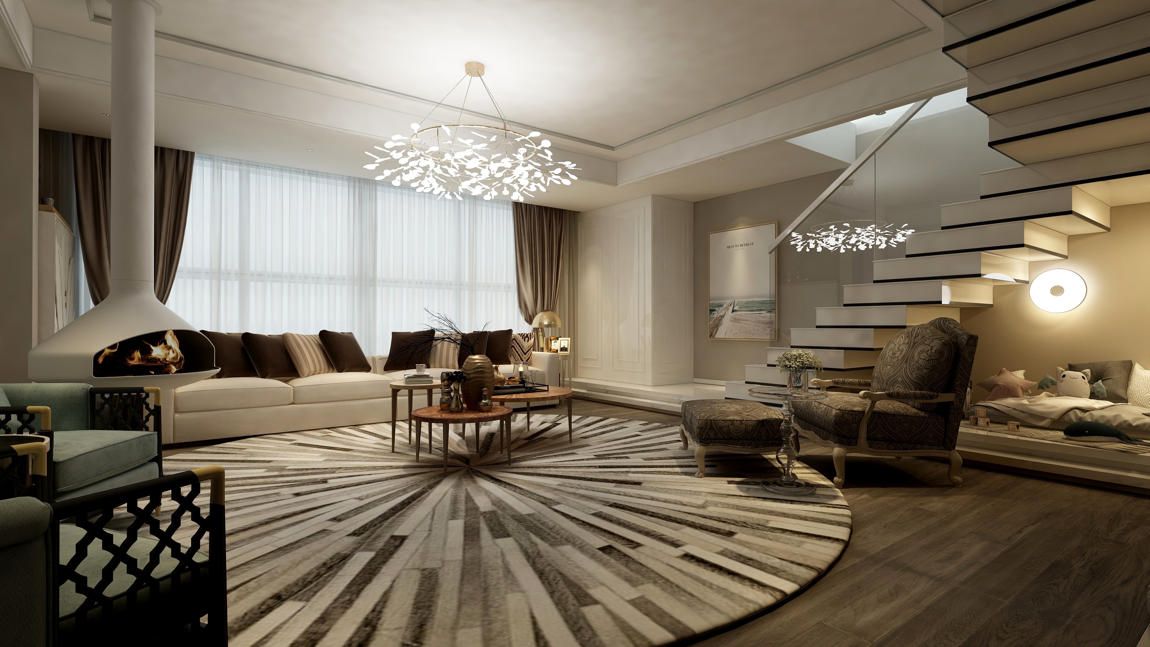 刘刚-轻奢美式-装修设计方案