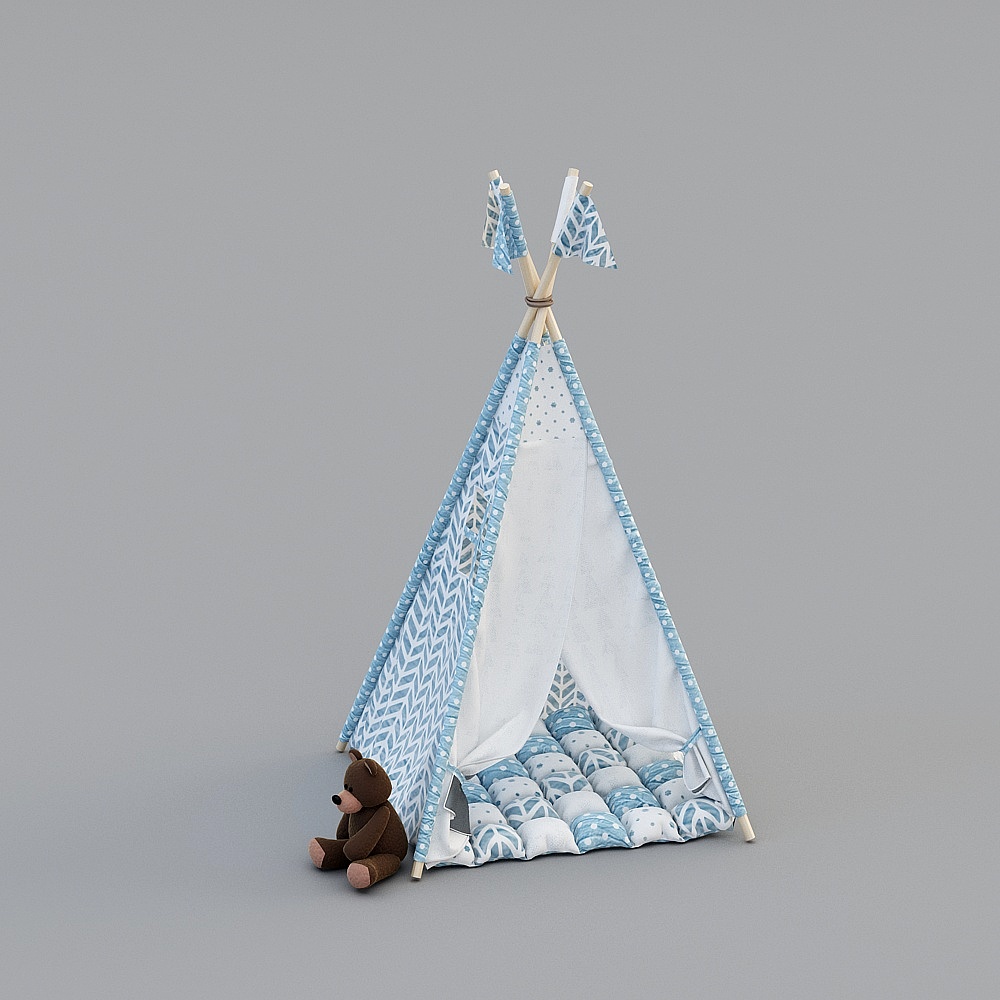 儿童帐篷-183D模型