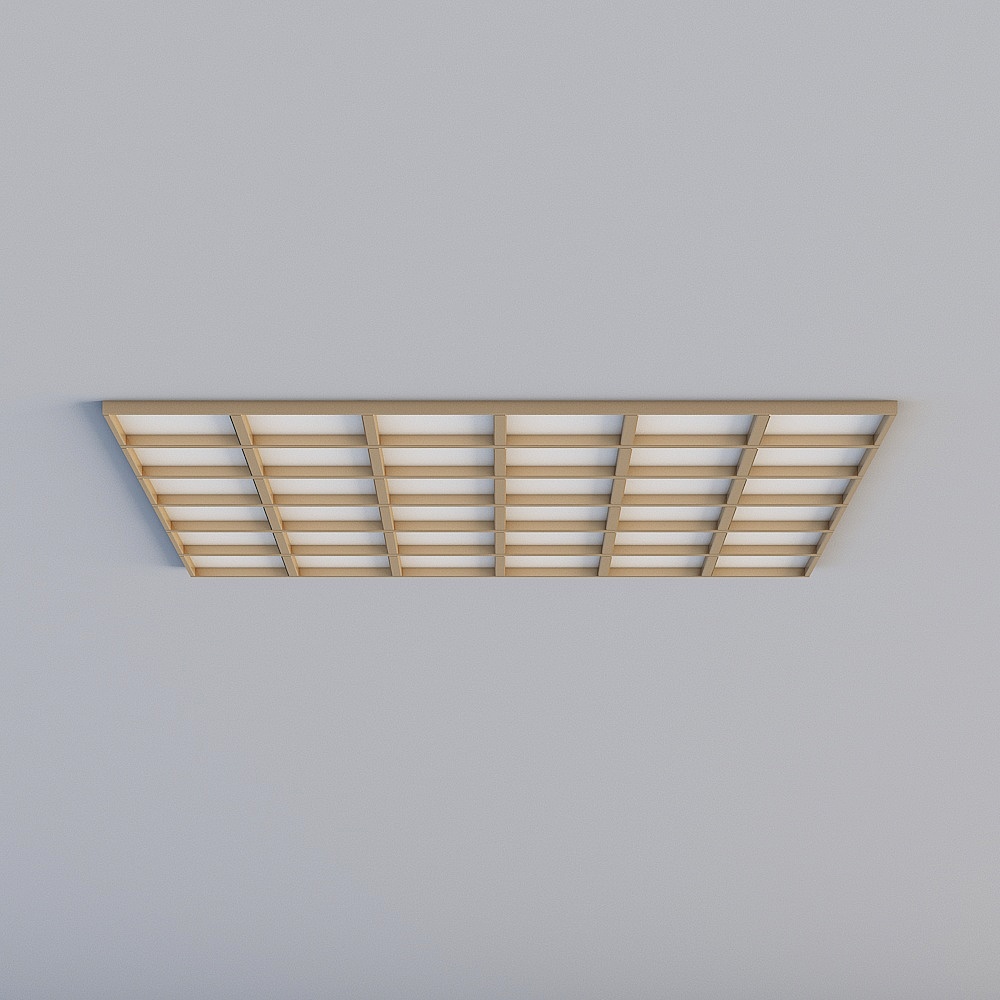 现代金属铝扣板3D模型