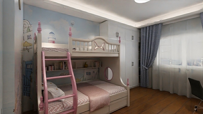 M梦梦-蓝爵国际户型3室2卫1厨-装修设计方案