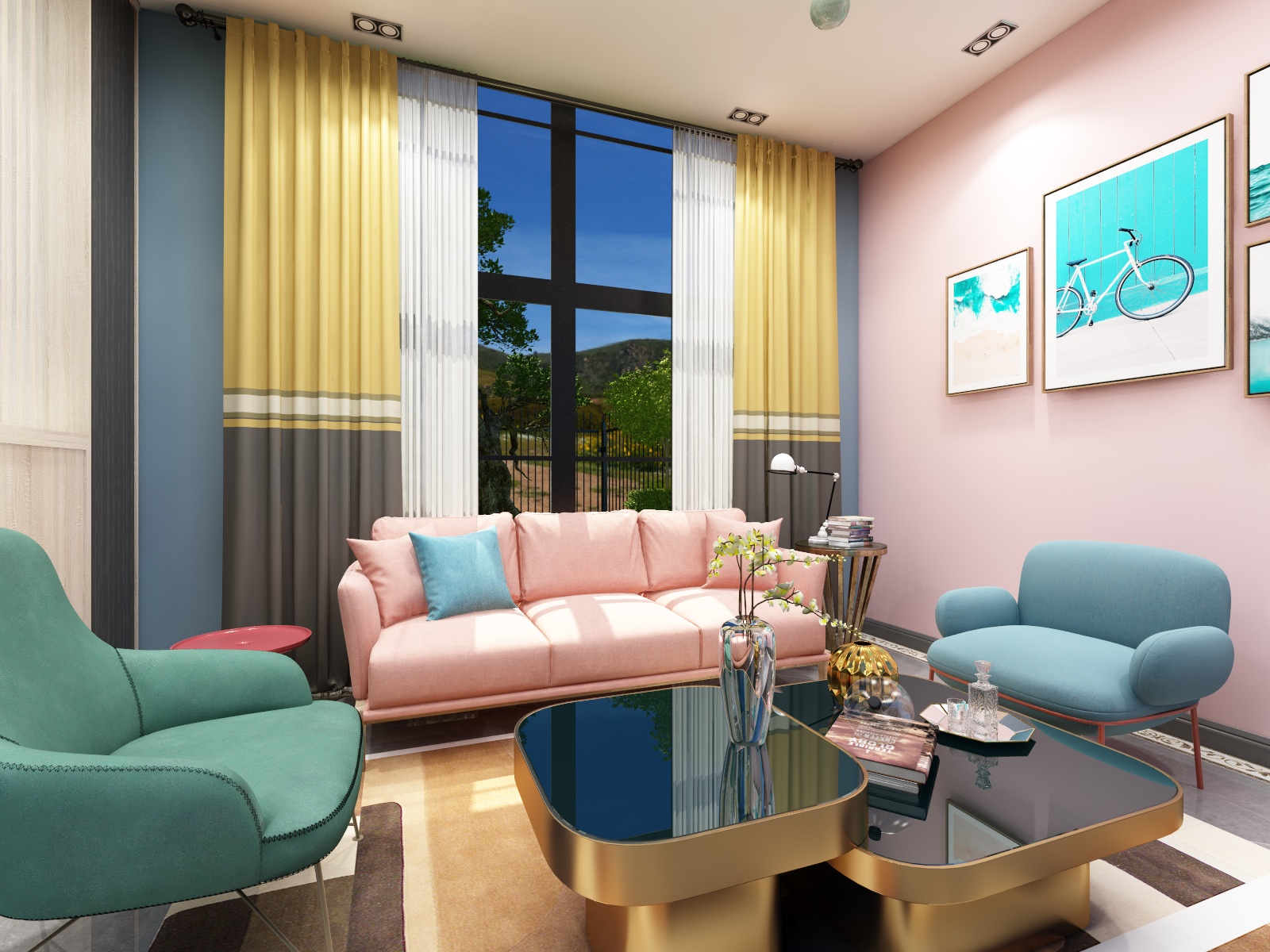 金辉煌建筑工程装饰有限公司-134方loft客餐厅-副本-装修设计方案