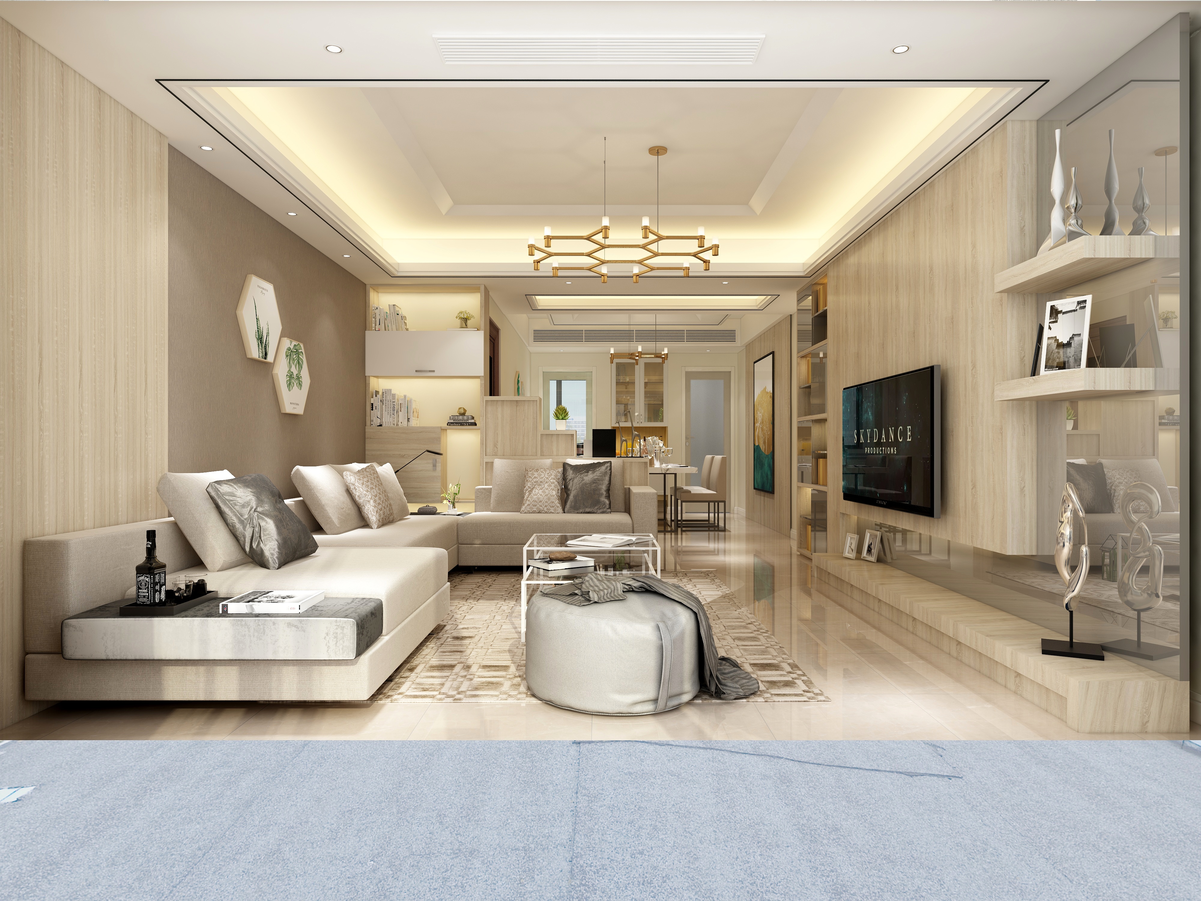 黄建-《木屐》现代新日式|小四居平层装修效果图