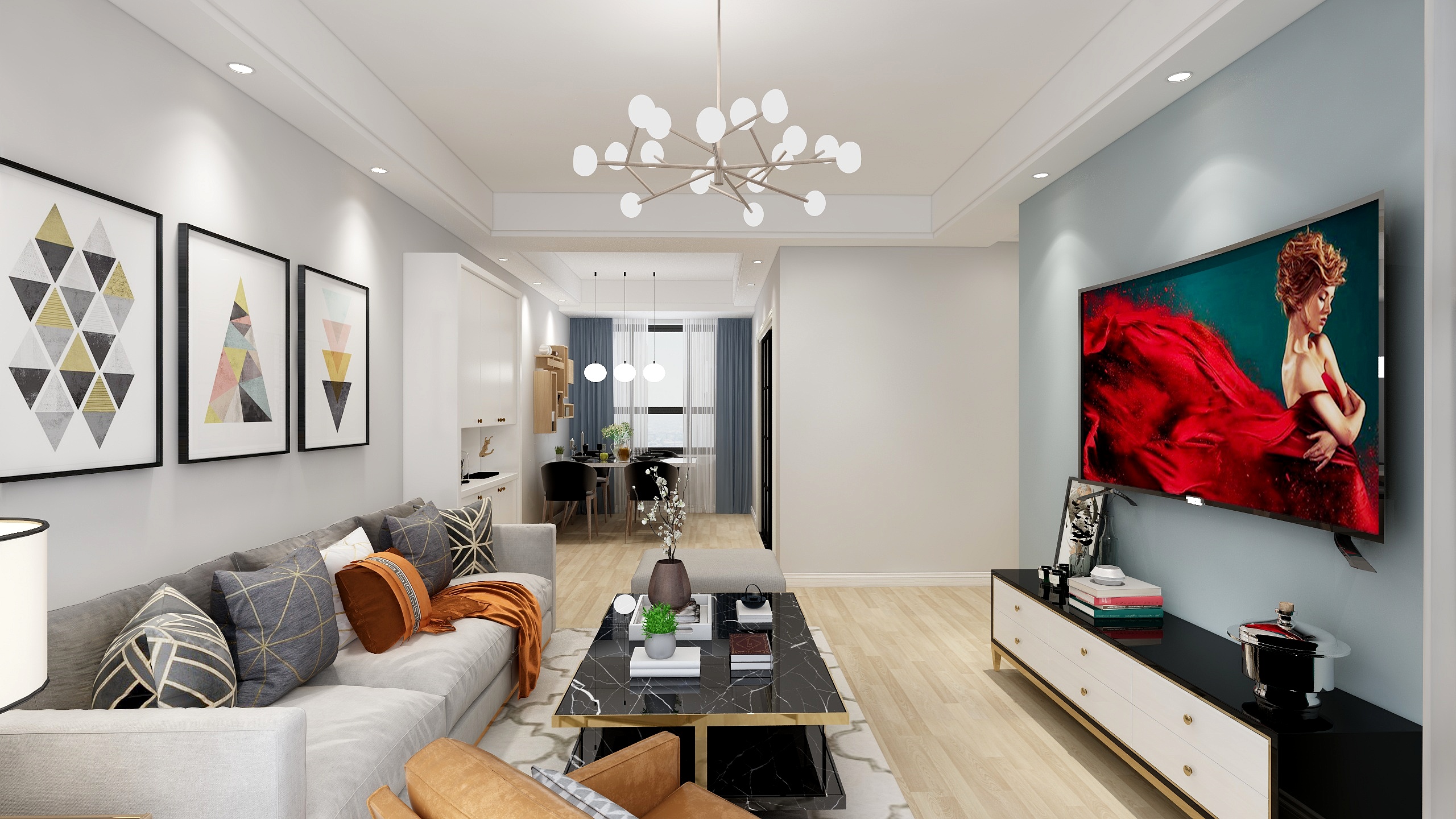 桃之夭夭呢-御湖上园52号801室-装修设计方案