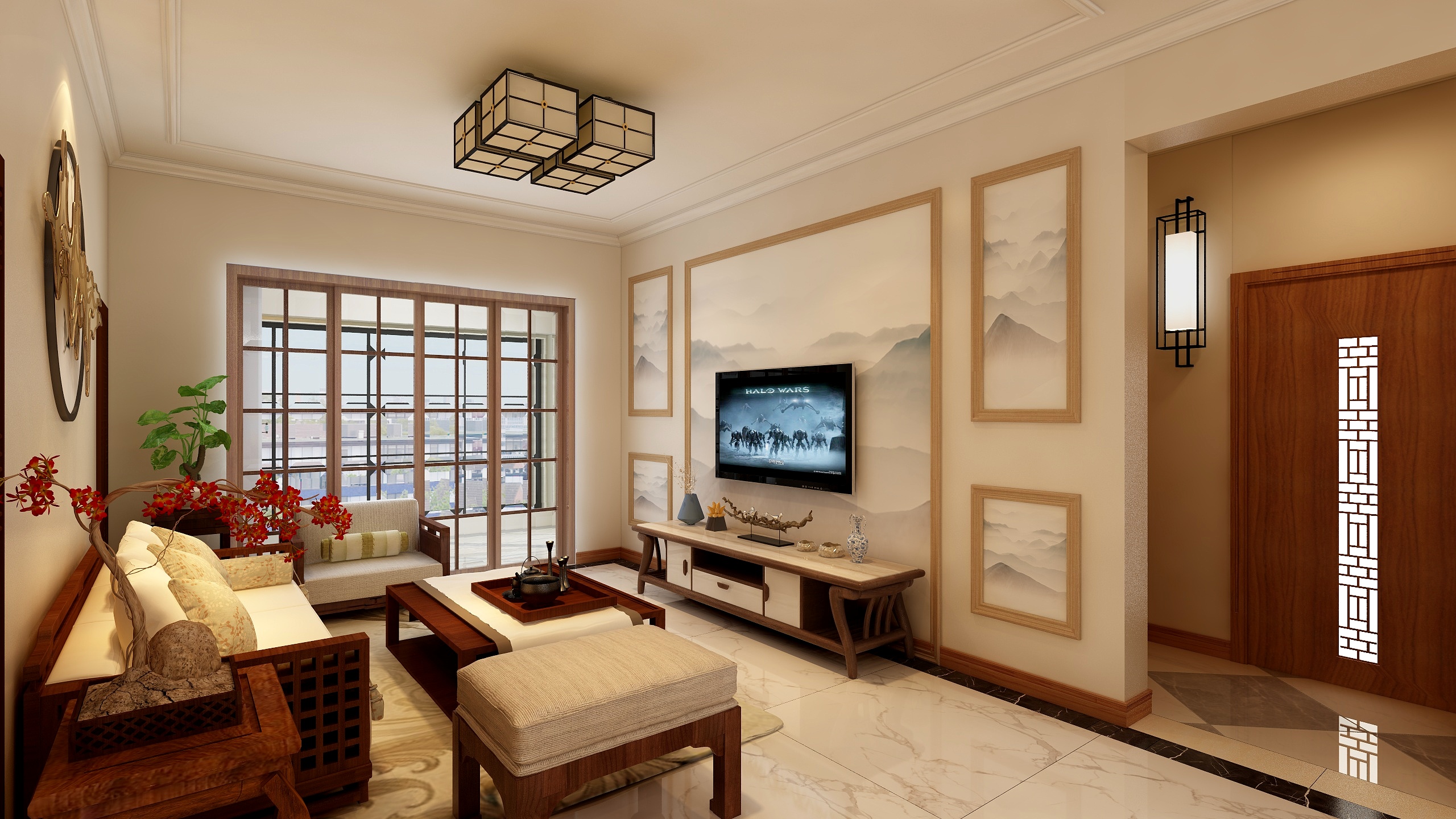 褚红剑-千禧国际村新中式-装修设计方案