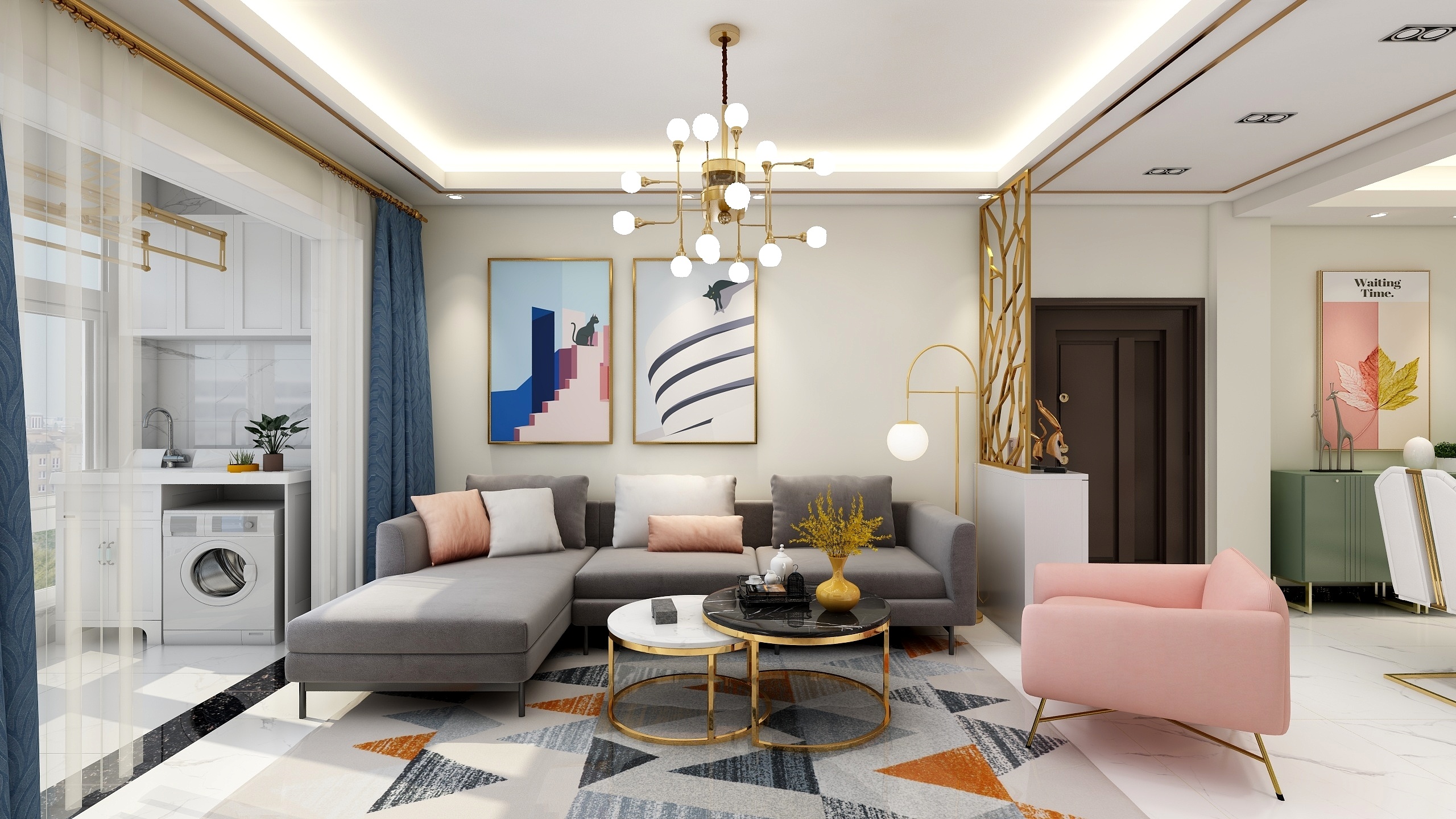 关兴REACE-南湖景苑韩女士轻奢三居-装修设计方案