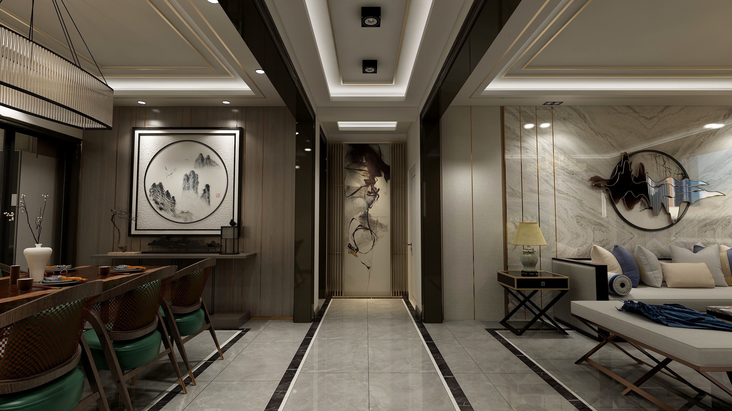 忠伟效果图-24城新中-装修设计方案