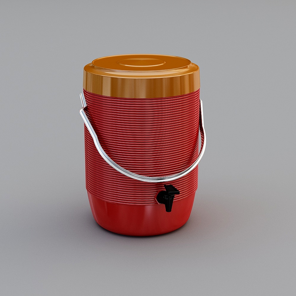 奶茶桶工作台四方案-13D模型