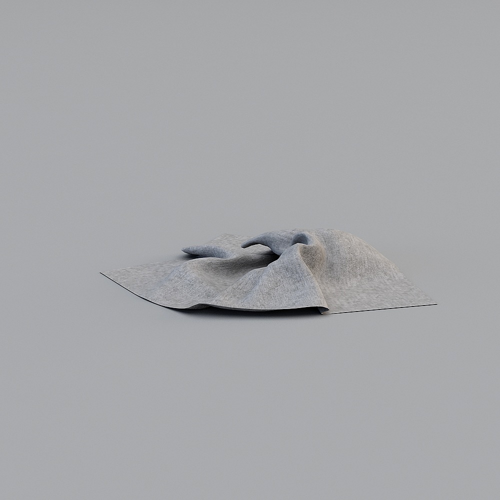 抹布-153D模型