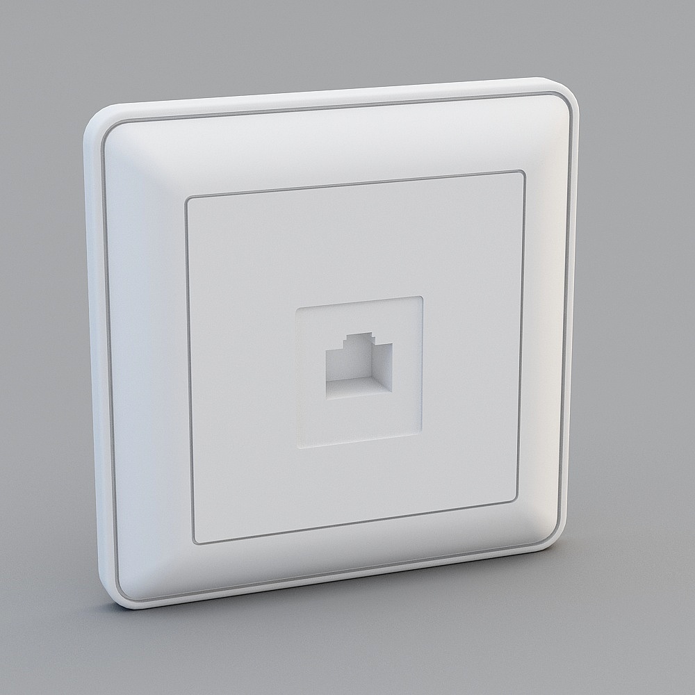 网口3D模型