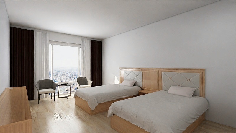 兴邦家具-标间效果图-装修设计方案