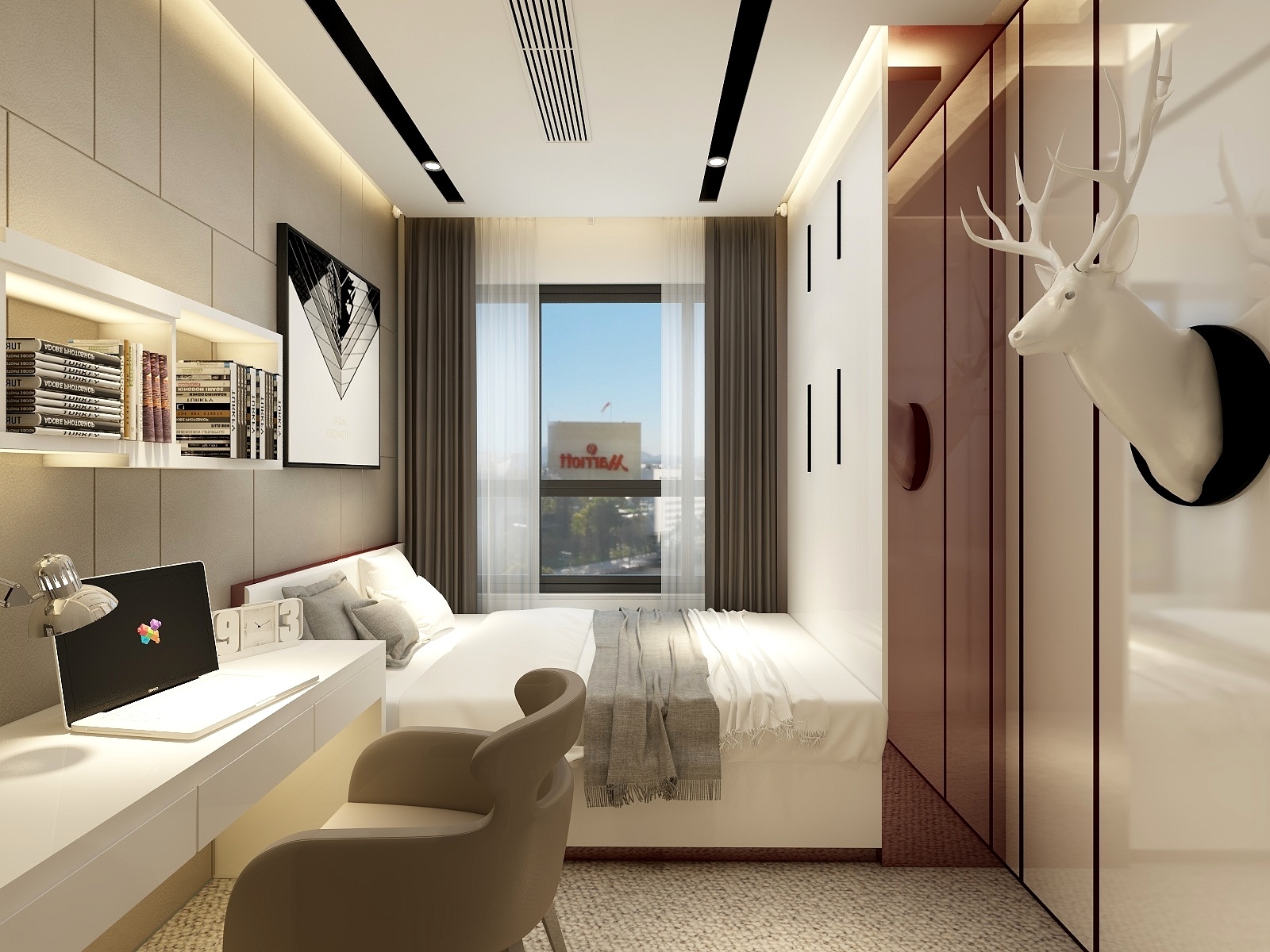 廸偉-80㎡后现代两居装修效果图