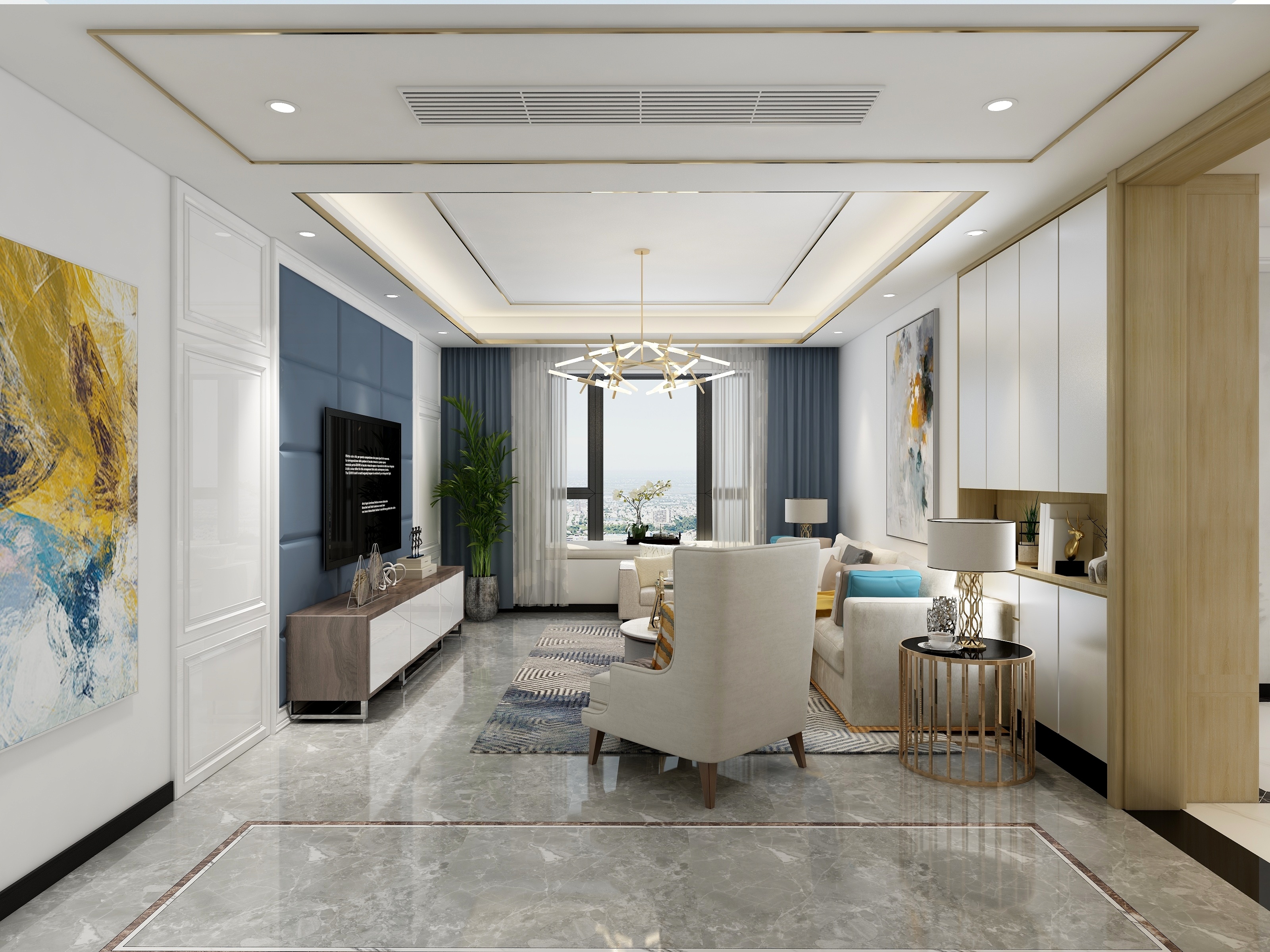 豆芽九九12_-119方现代三居-副本-装修设计方案