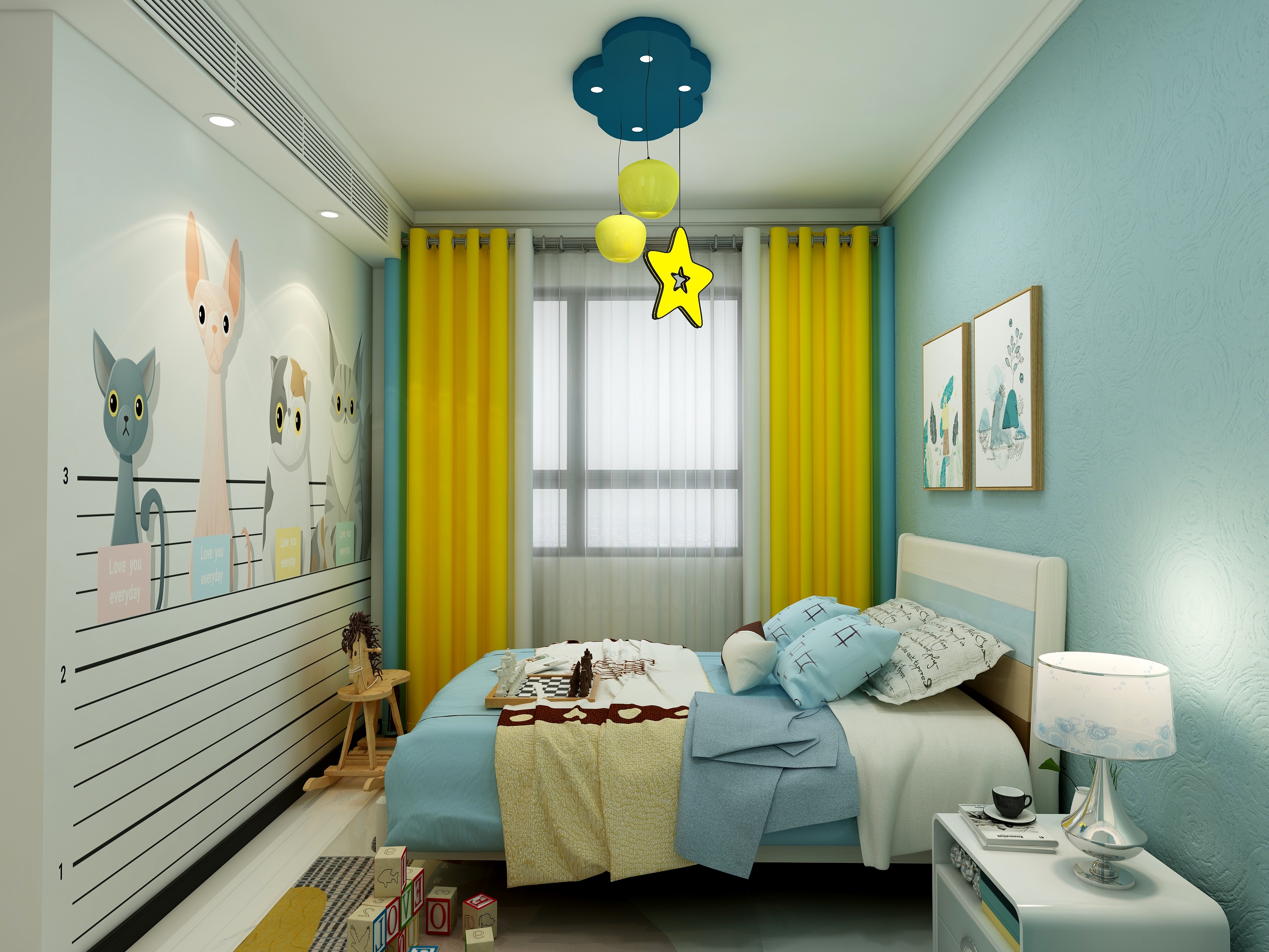 有位设计师-119方现代三居一层次卧装修效果图第2张