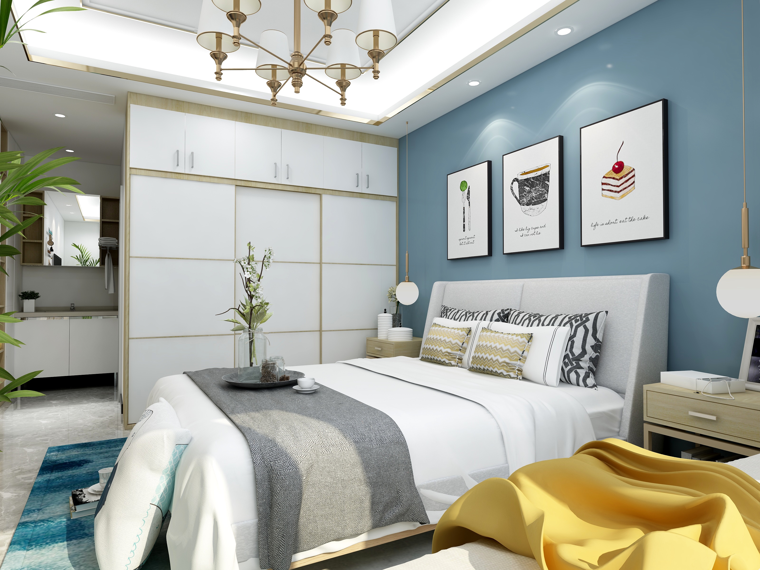 有位设计师-119方现代三居一层飘窗装修效果图第1张