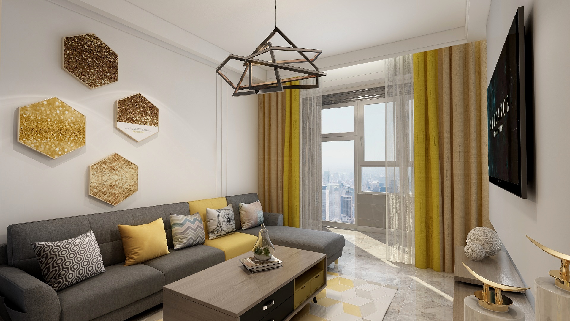 132****0915tfXB-72方现代两居装修效果图