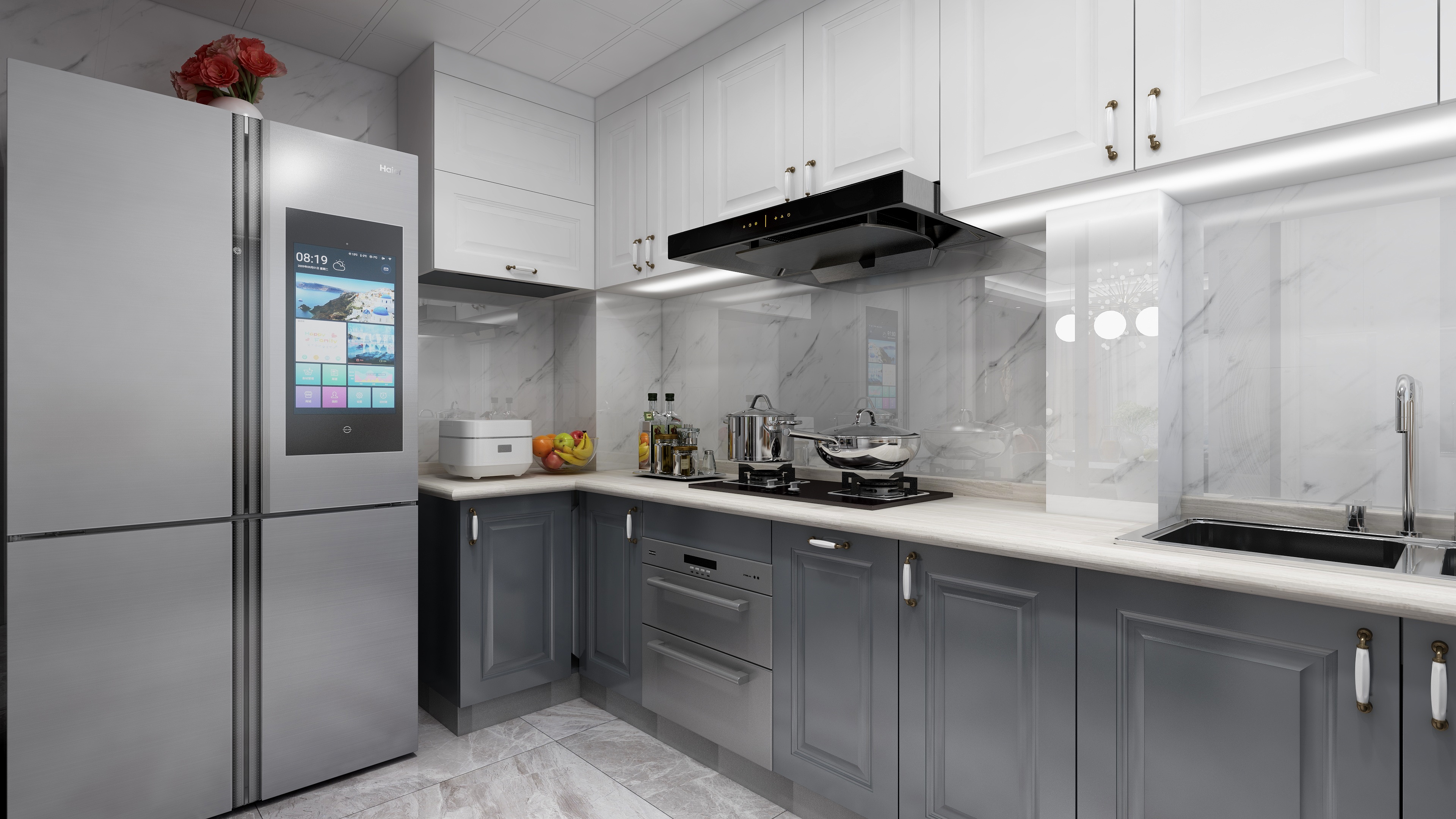 陈辉-黑白现代装修效果图