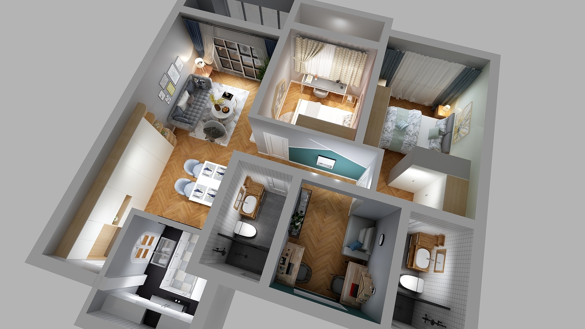 森林雨-陈设艺术作业2-装修设计方案