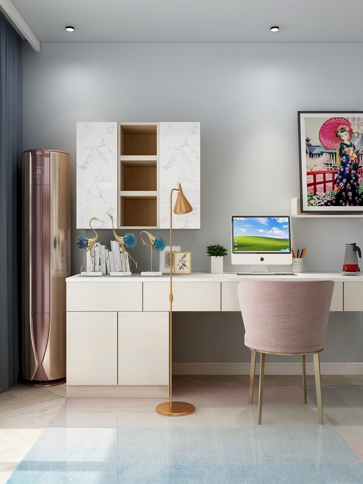 林涵勉-83㎡北欧两居一层客餐厅装修效果图第2张