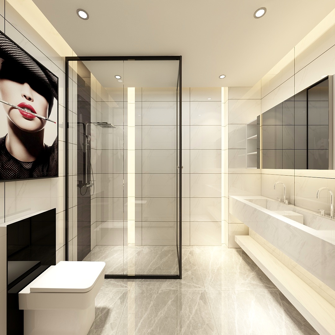 廸偉-80㎡后现代两居装修效果图