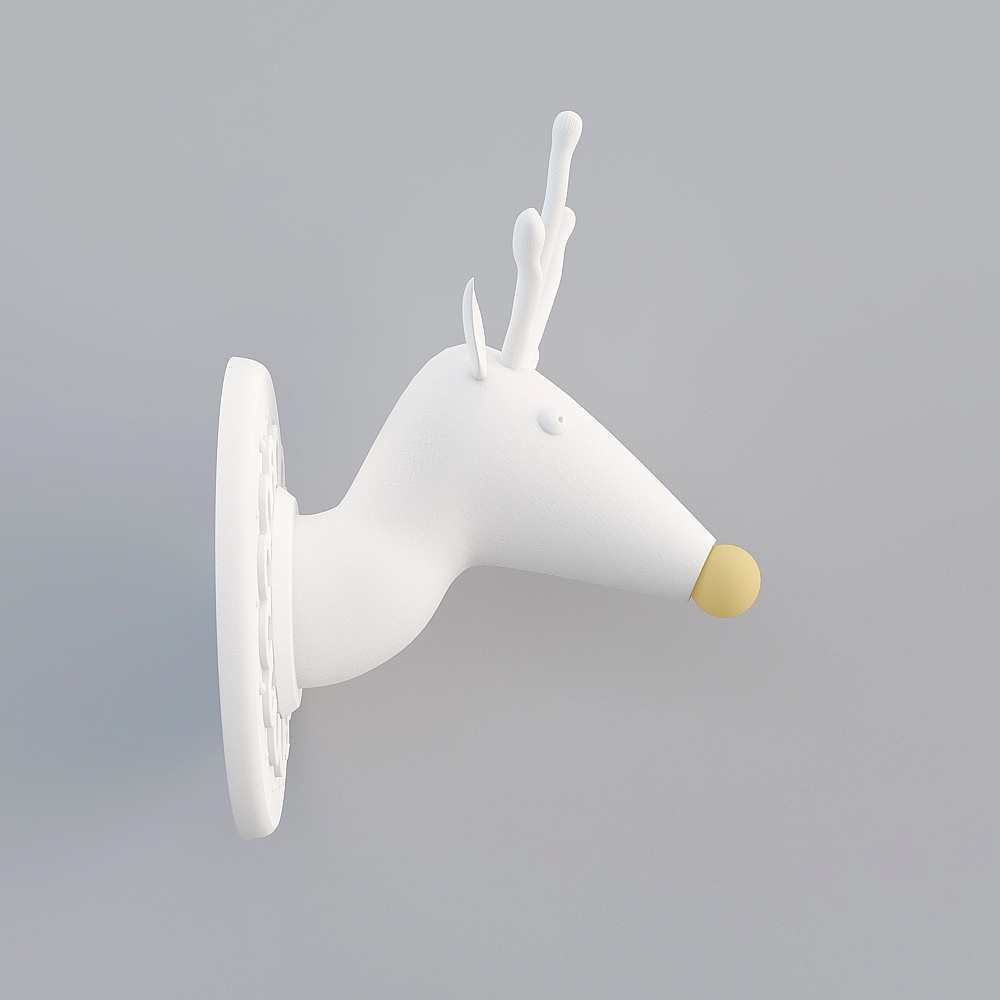 北欧鹿头壁灯
