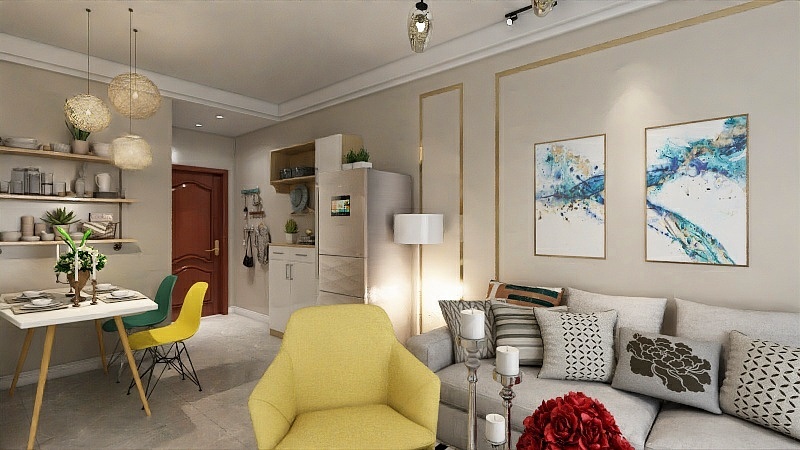 改造家全案馆-保利清能西海岸98平简欧-装修设计方案