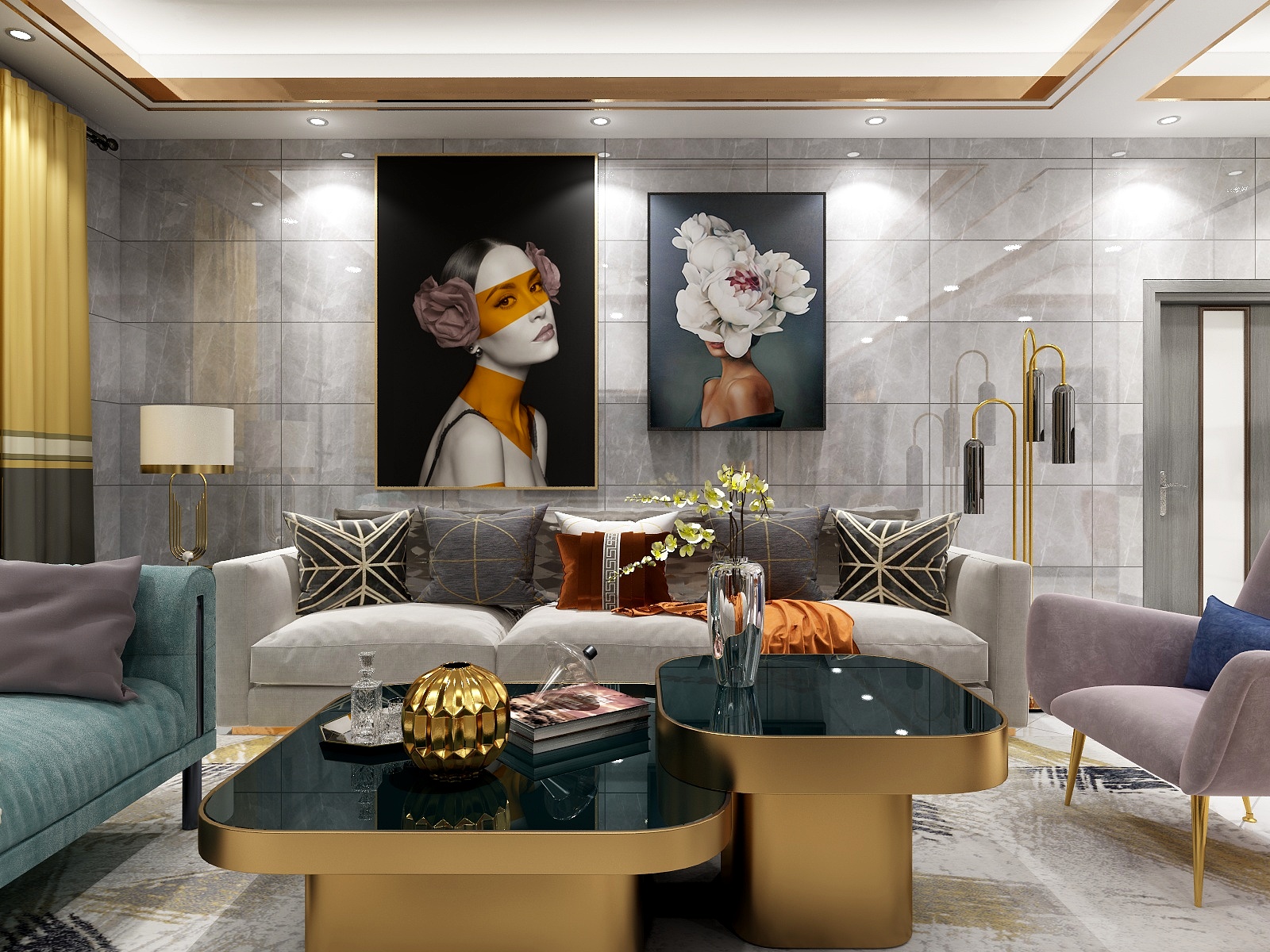 至简名设-文稳康-88方现代两居装修效果图