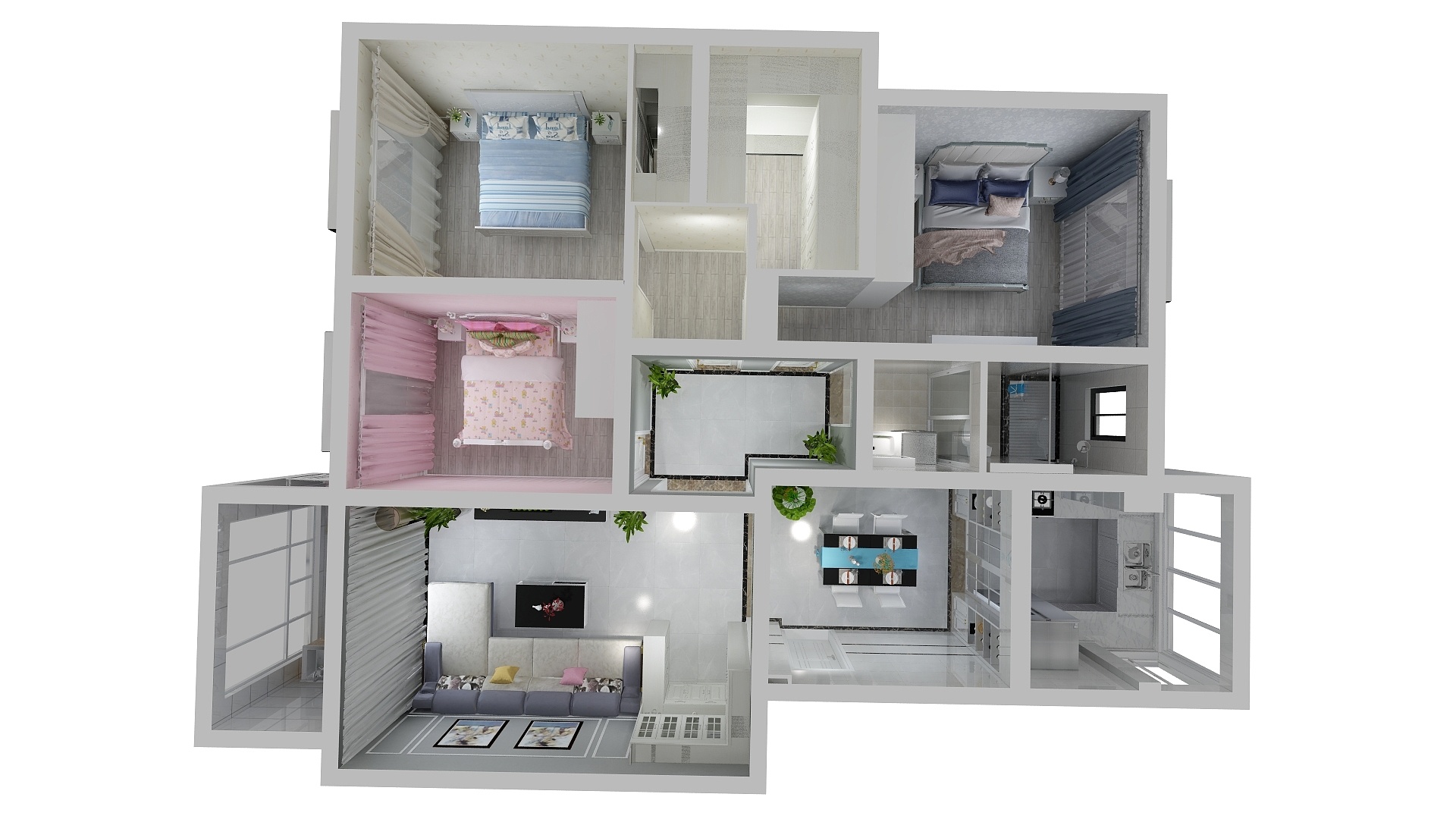 舜意空间-君盛桃园18栋502室-装修设计方案