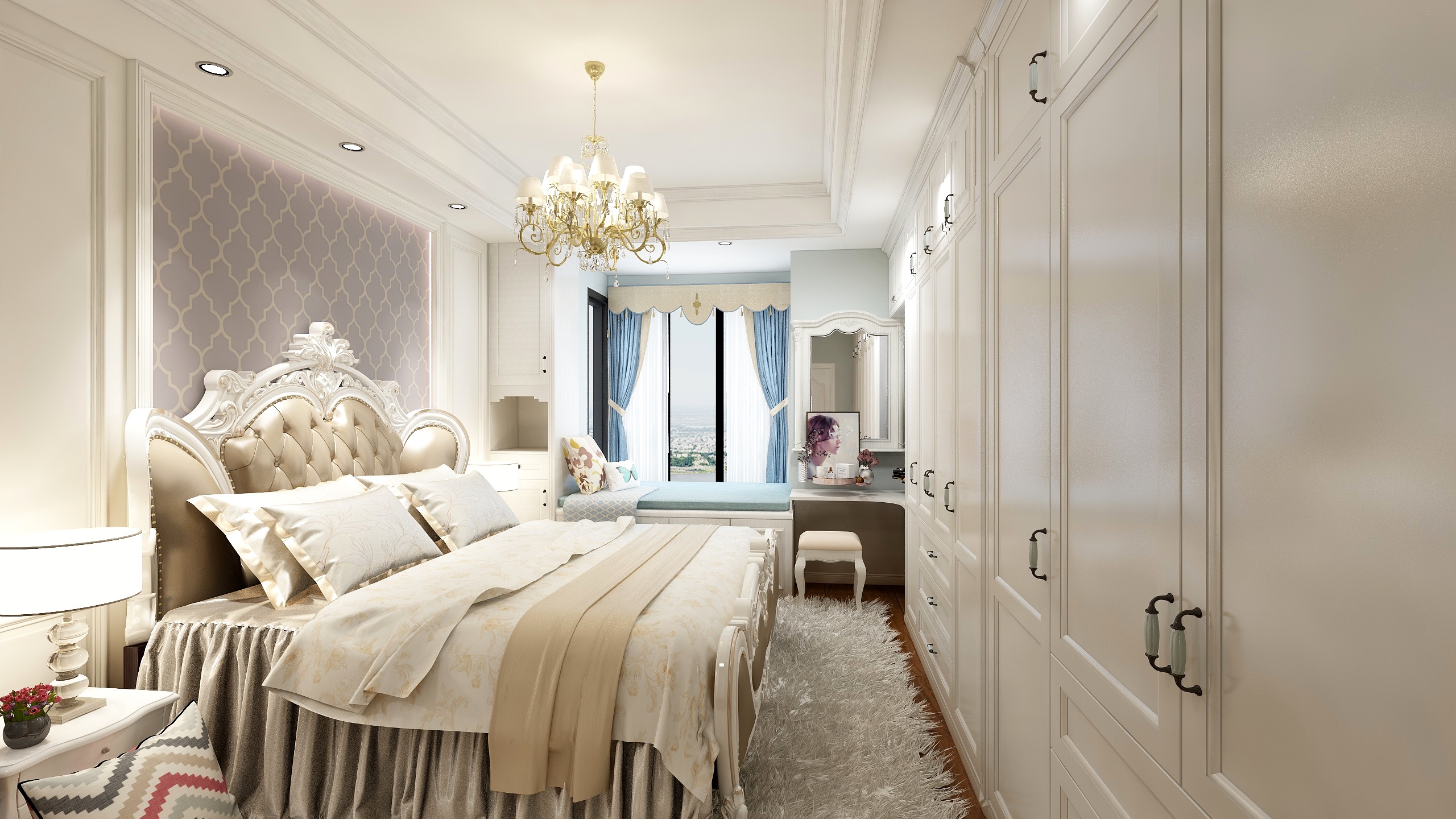 北部效果图表现-东津世纪城欧式-装修设计方案