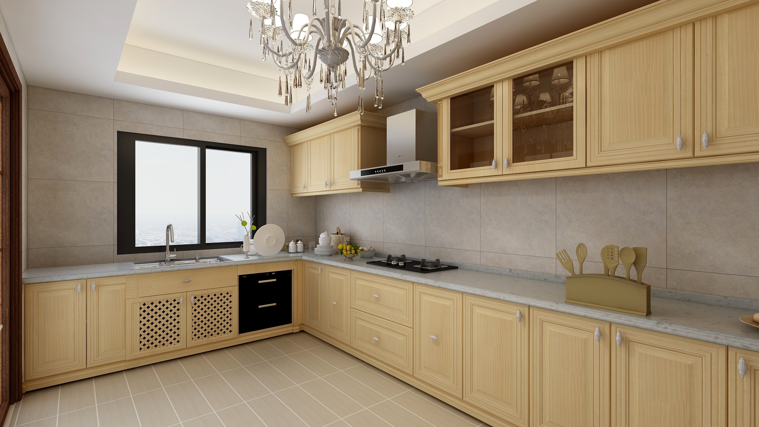 180****1311AxPl-曦城三期N03一楼橱柜-装修设计方案