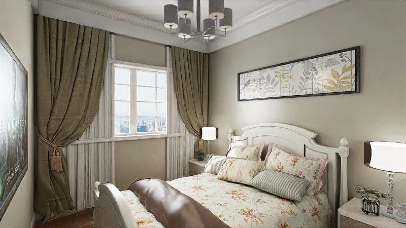 王朝木门整装设计工作室-【锦钰佳苑标准户型】120㎡-简美式-副本-装修设计方案